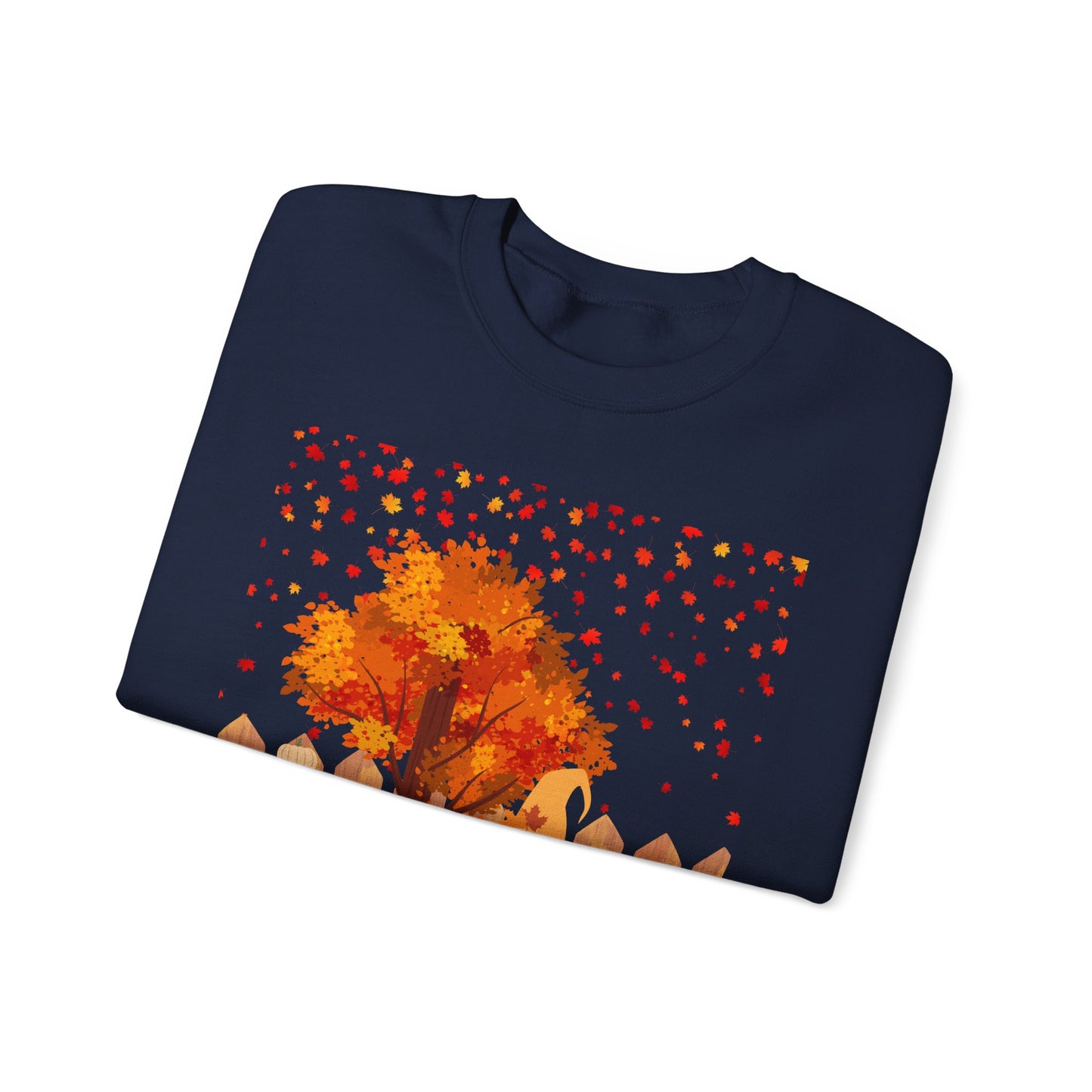Fall Season Gnome Crewneck Sweatshirt, Cozy Autumn Tree Design, Unisex Sweatshirt, Holiday Gift