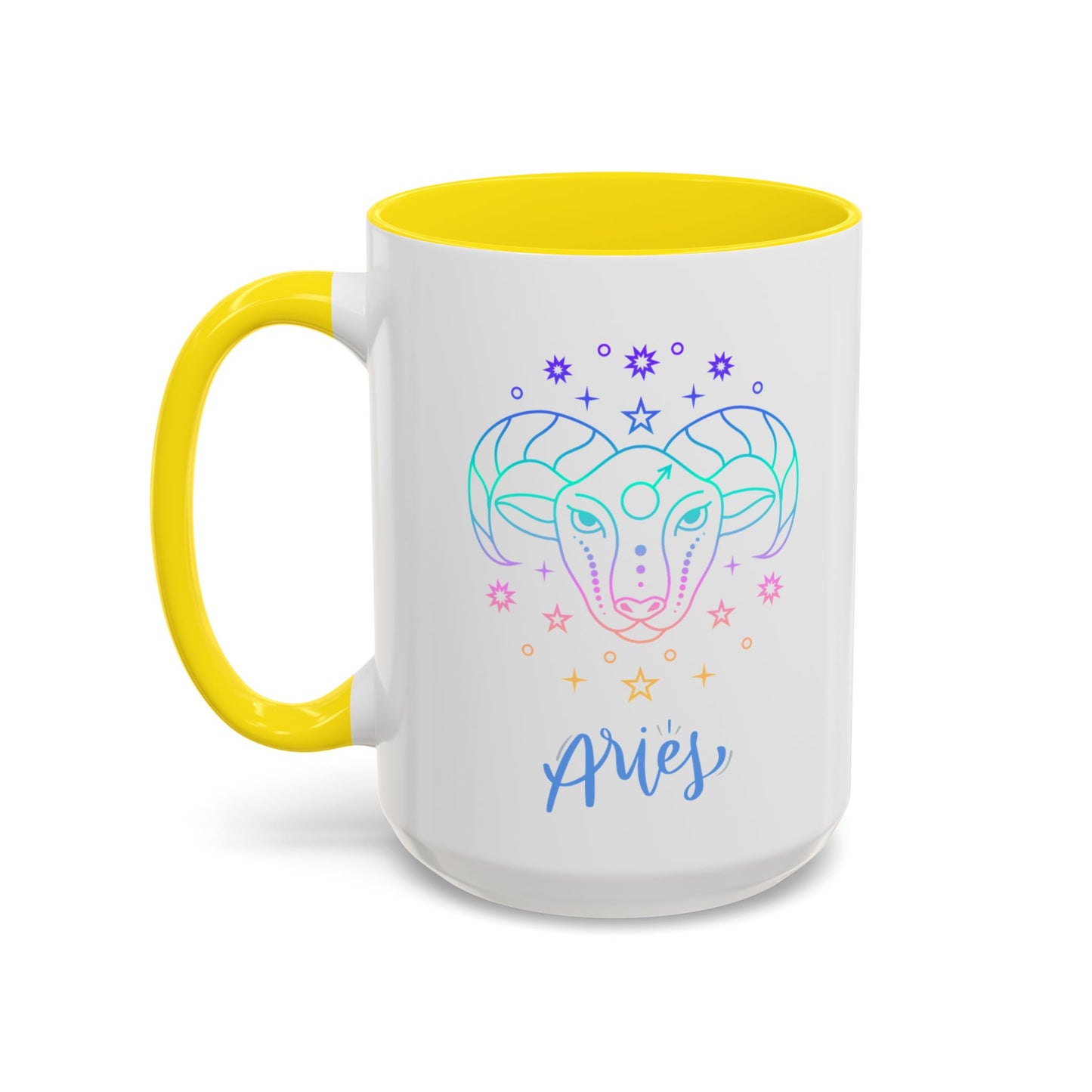 Aries Accent Coffee Mug - Astrology Gift, Zodiac Decor, Horoscope Lover, Perfect for Birthdays or Everyday Use