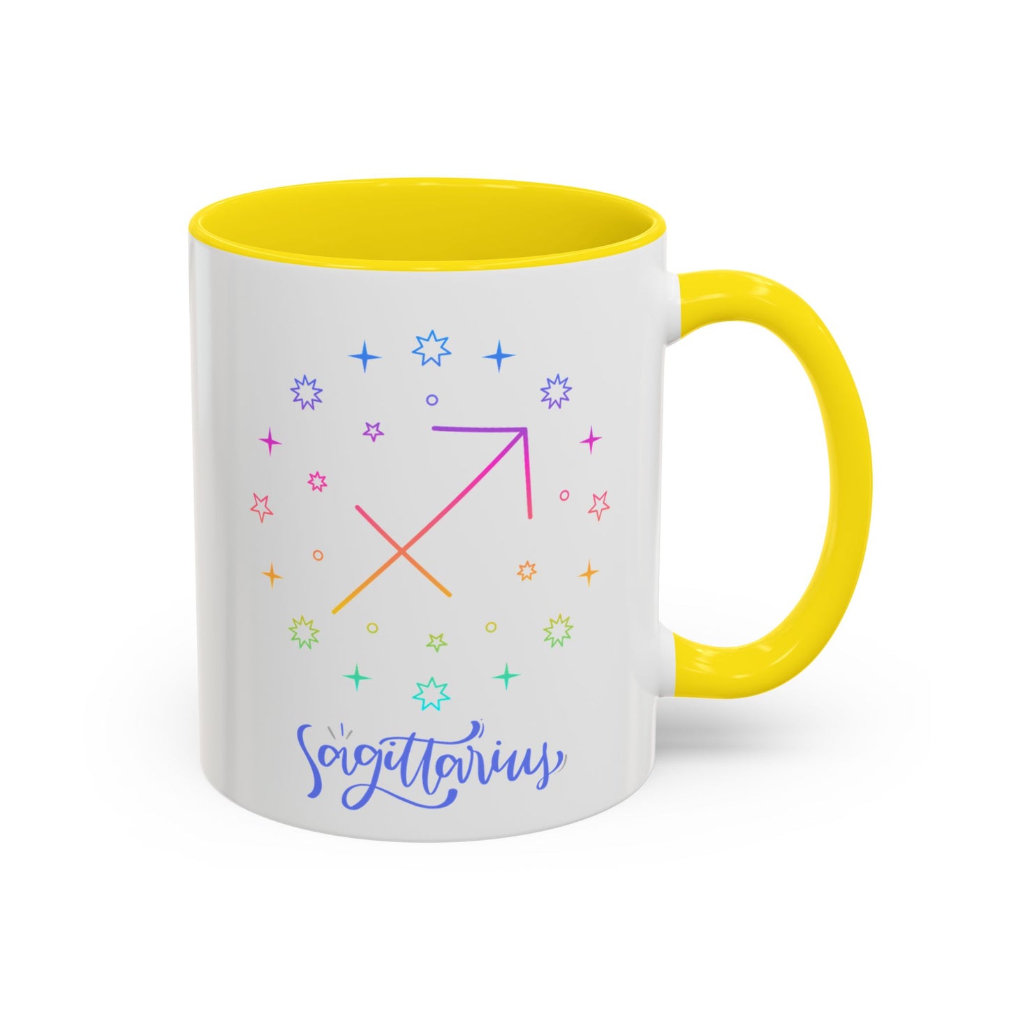Colorful Sagittarius Coffee Mug, Zodiac Mug, Astrology Gift, Personalized Coffee Cup, Horoscope Mug, Unique Coffee Lover Gift