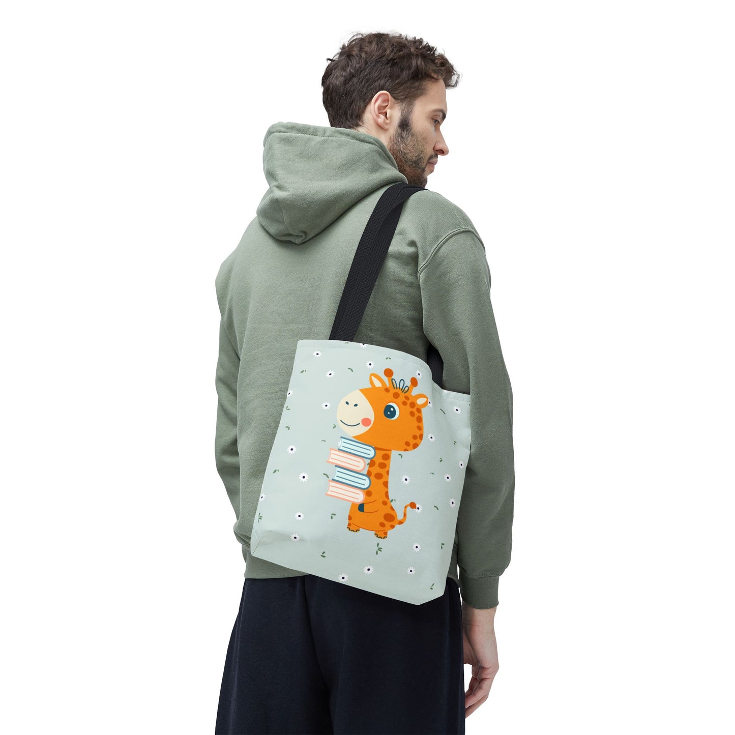 Cute Giraffe Book Lover Tote Bag – Kids & Adults Gift