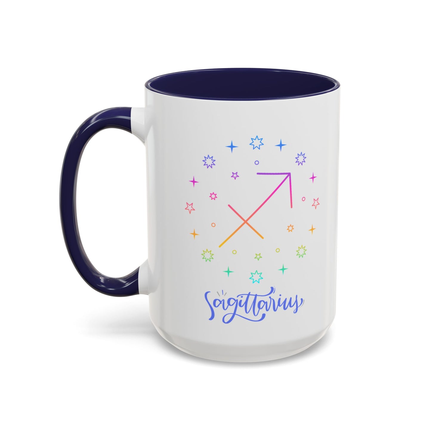 Colorful Sagittarius Coffee Mug, Zodiac Mug, Astrology Gift, Personalized Coffee Cup, Horoscope Mug, Unique Coffee Lover Gift