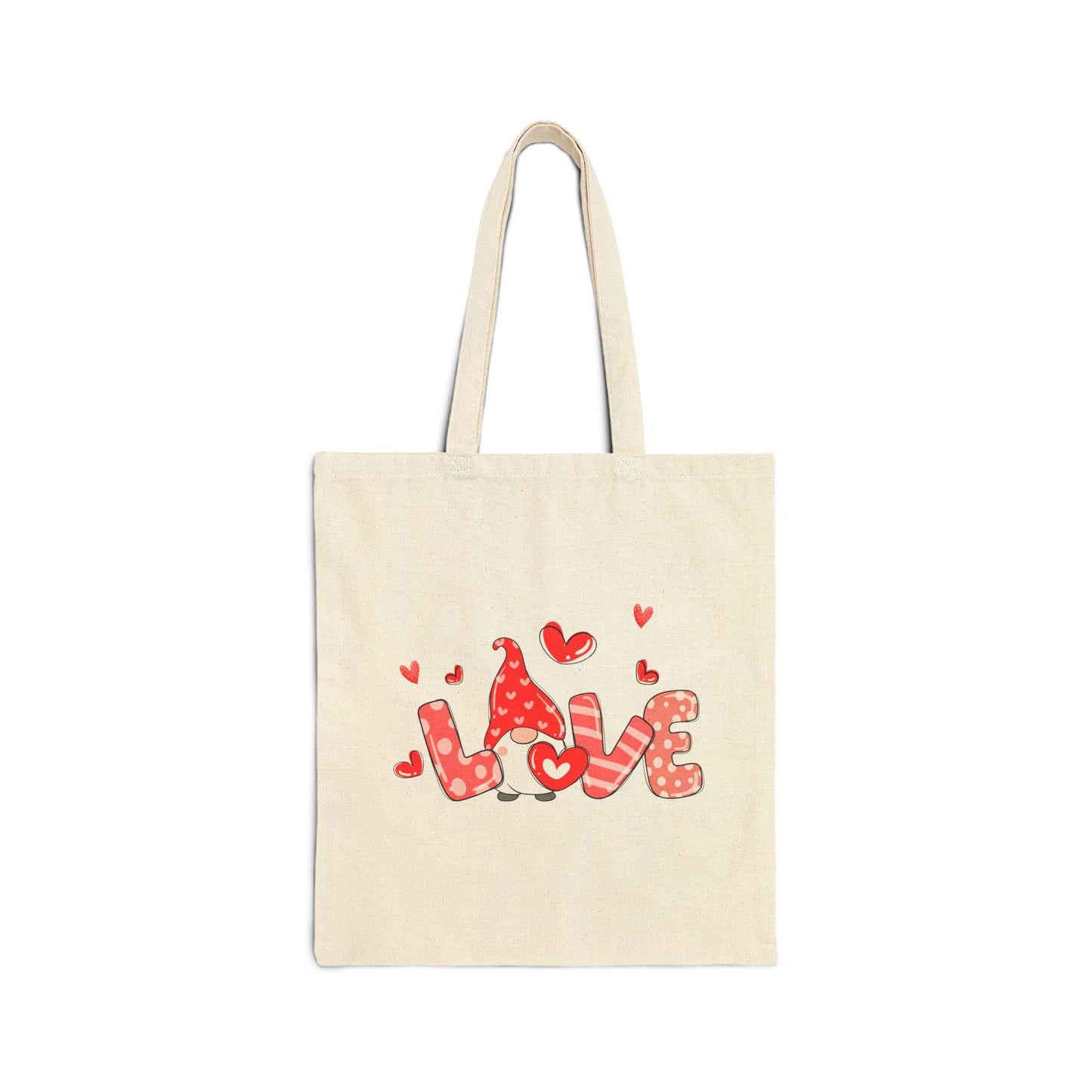 Love Gnome Cotton Canvas Tote Bag – Valentine’s Day Gift Bag
