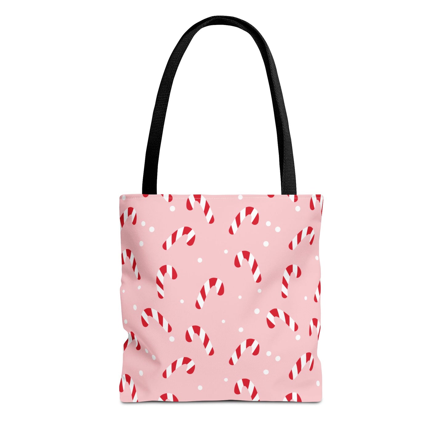 Candy Cane Christmas Tote Bag β Pink Holiday Reusable Shopper π