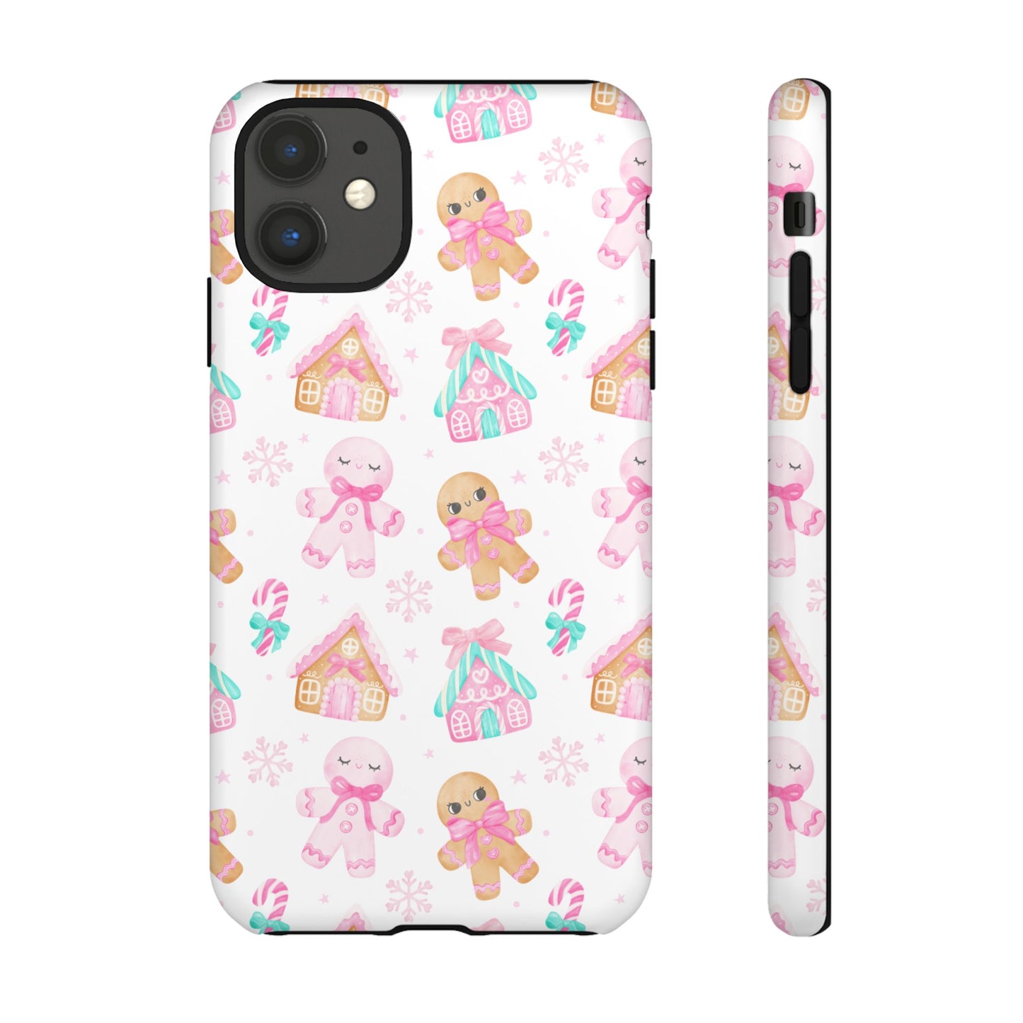 Gingerbread House & Candy Cane Phone Case – Cute Holiday Cover for iPhone, Samsung & Pixel