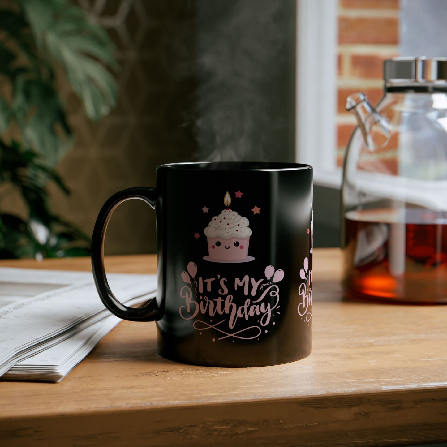 Birthday Celebration Mug - Cute Cup for Birthday Gifts, Party Decor, Coffee Lover, Fun Drinkware, Gifts for Her