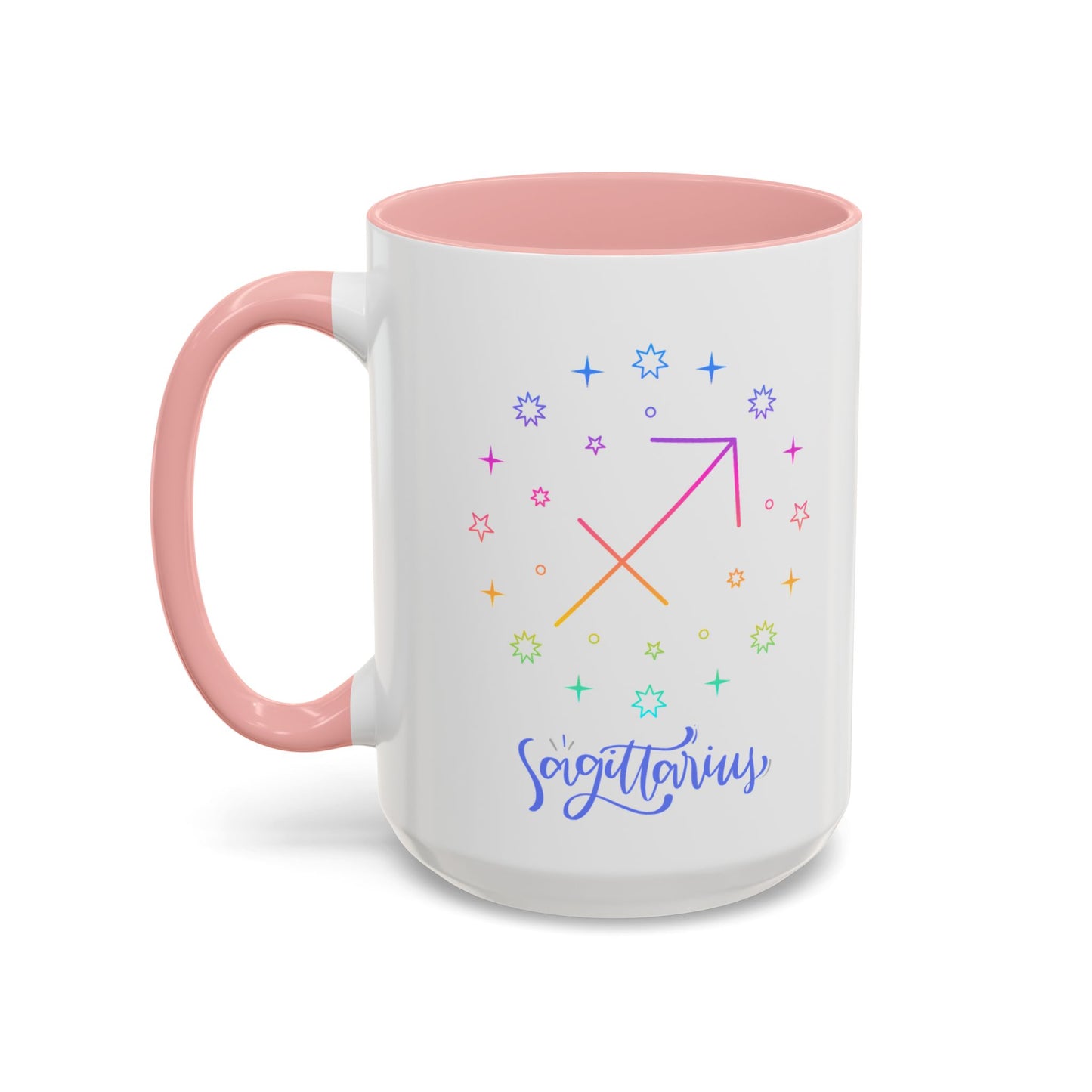 Colorful Sagittarius Coffee Mug, Zodiac Mug, Astrology Gift, Personalized Coffee Cup, Horoscope Mug, Unique Coffee Lover Gift