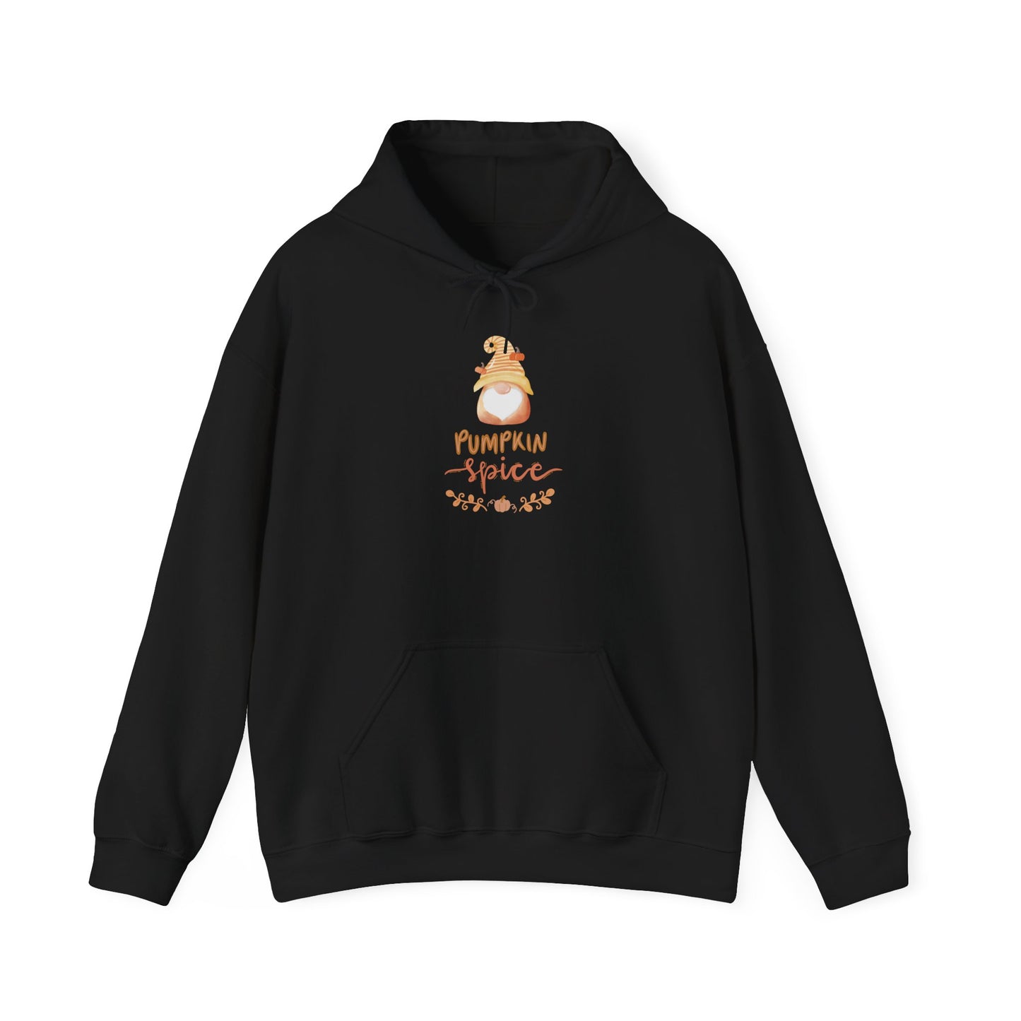 Pumpkin Spice Hoodie with Fall Gnome, Cozy Autumn Unisex Sweatshirt, Thanksgiving Hoodie, Cute Fall Gift Idea