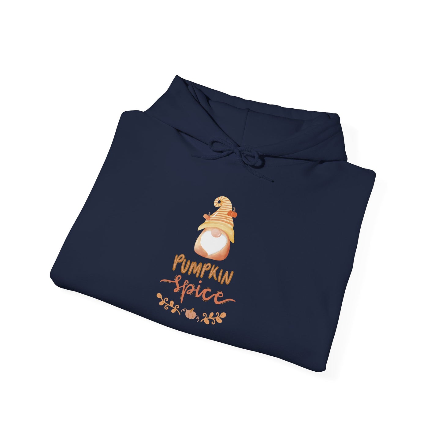Pumpkin Spice Hoodie with Fall Gnome, Cozy Autumn Unisex Sweatshirt, Thanksgiving Hoodie, Cute Fall Gift Idea