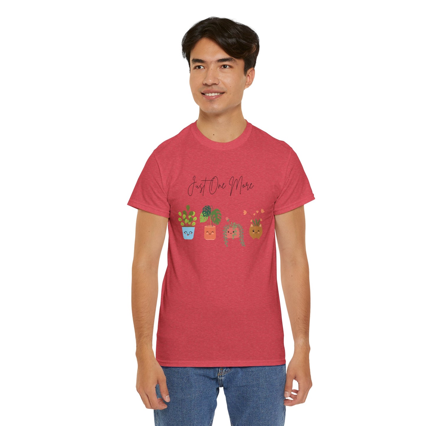 Plant Lover T-Shirt, Just One More Plant Tee, Cute Gardening Gift, Eco-Friendly Apparel, Unisex Cotton Tee, Plant Mom Merch