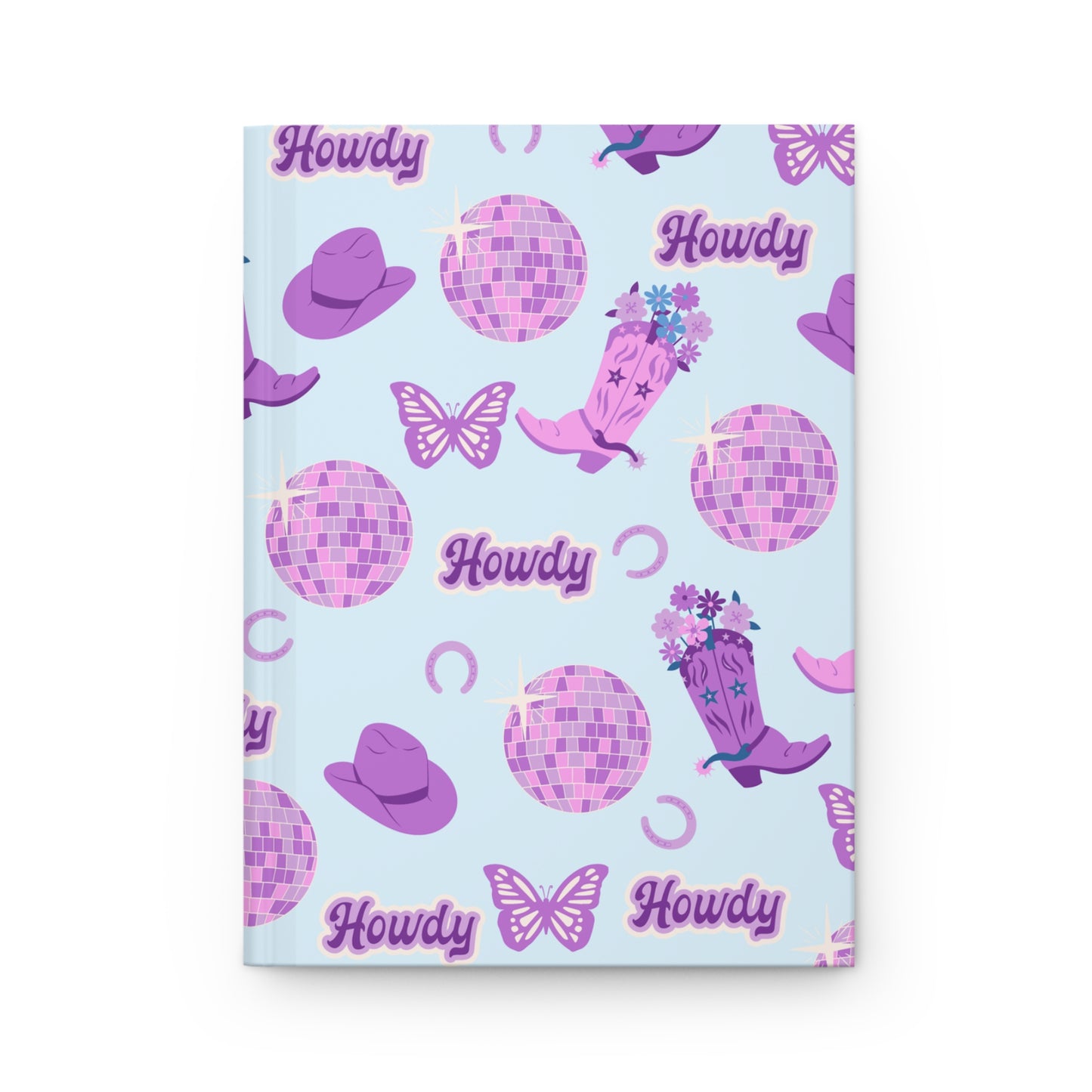 Cowgirl Vibes Hardcover Journal, Howdy Journal, Western Themed Notebook, Gift for Cowgirl, Floral Boots Journal, Writing Diary