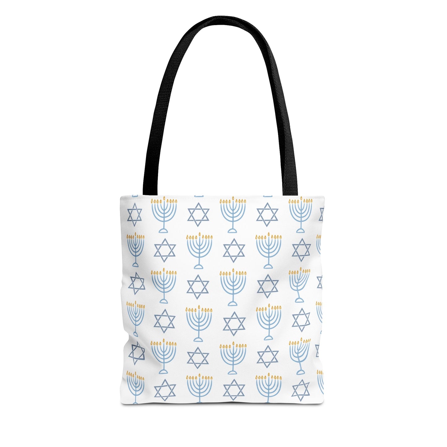 Hanukkah Celebration Tote Bag – Menorah & Star of David Design
