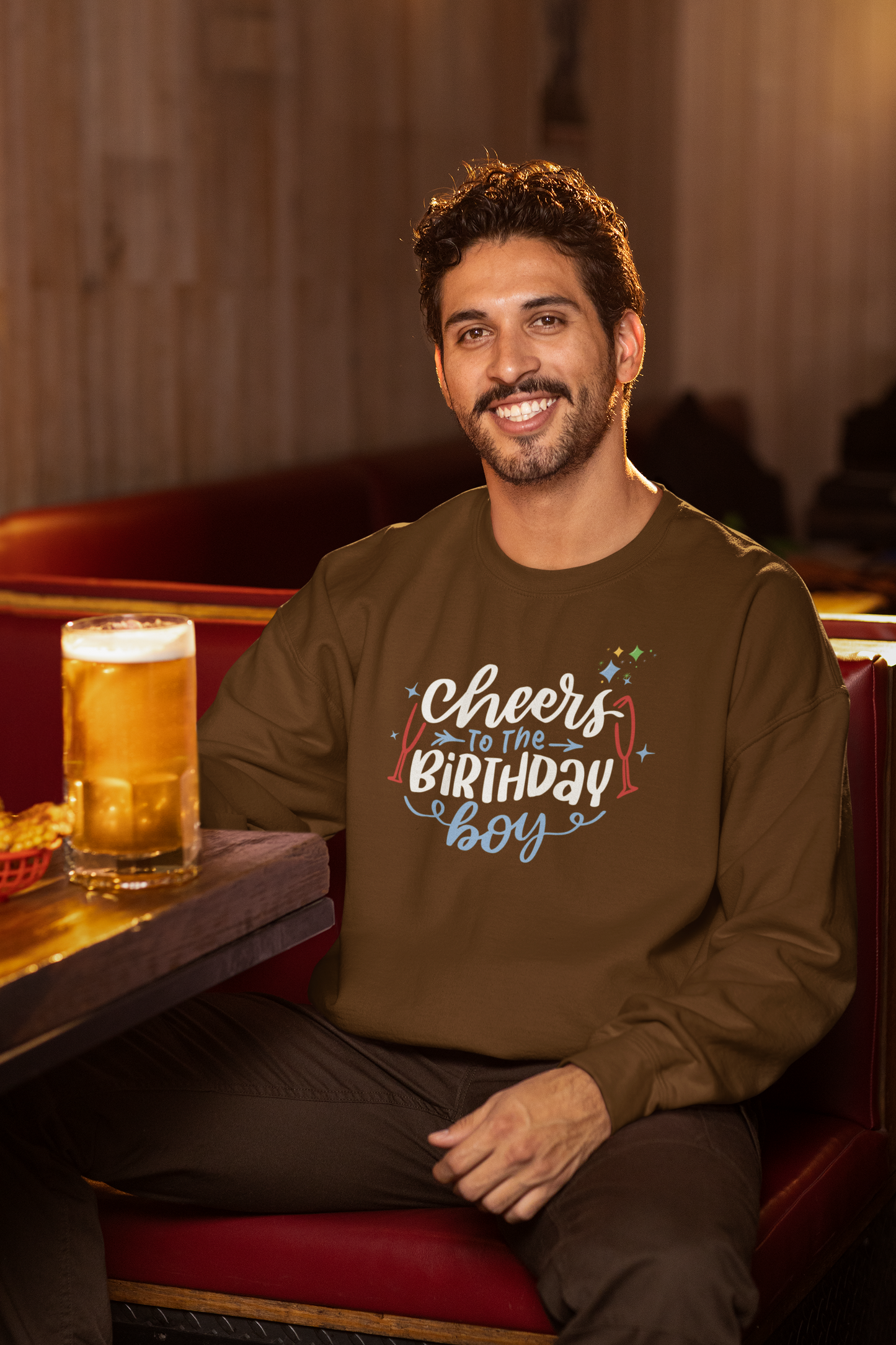 Cheers to the Birthday Boy Sweatshirt Men's Birthday Crewneck, Funny Birthday Gift for Him, Party Pullover, Celebration Outfit