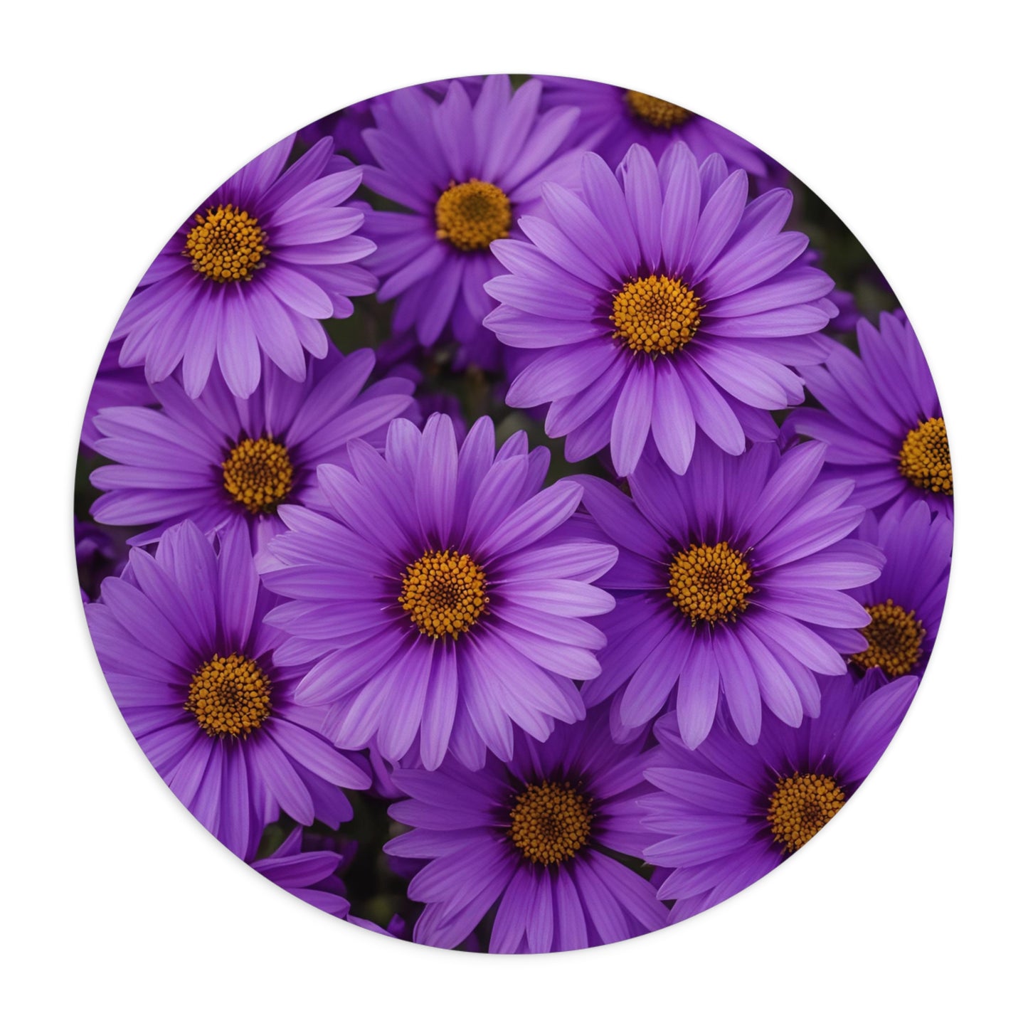 Purple Daisy Mouse Pad, Floral Desk Accessory, Office Decor, Computer Gift, Spring Vibe
