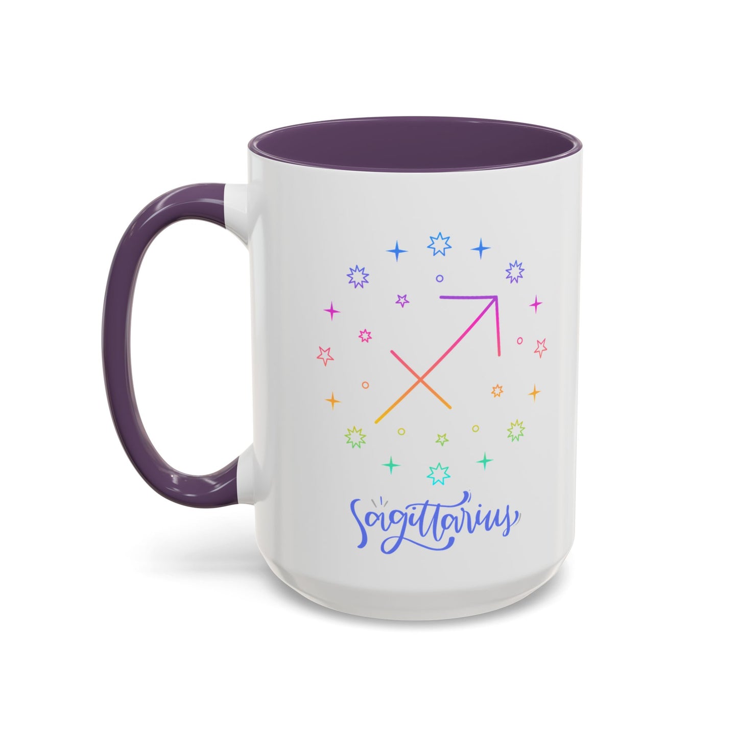 Colorful Sagittarius Coffee Mug, Zodiac Mug, Astrology Gift, Personalized Coffee Cup, Horoscope Mug, Unique Coffee Lover Gift