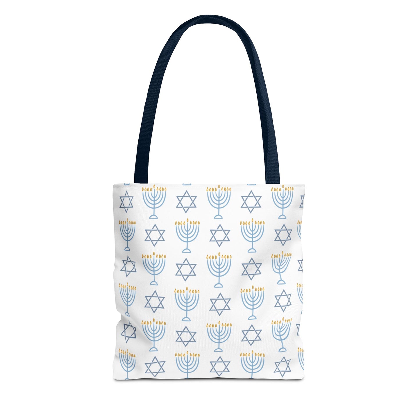 Hanukkah Celebration Tote Bag – Menorah & Star of David Design