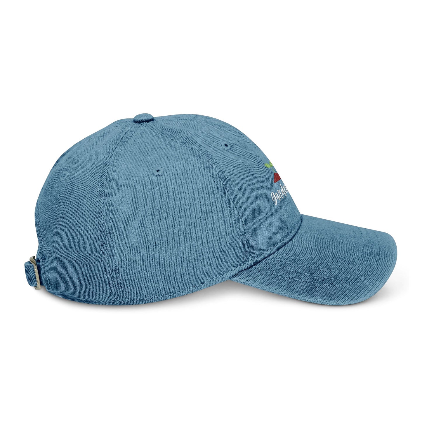 Garden Hoe Embroidered Denim Hat | Perfect Gift for Gardeners, Outdoor Lovers, Eco-Friendly Fashion, Gardening Hat, Spring Outfit