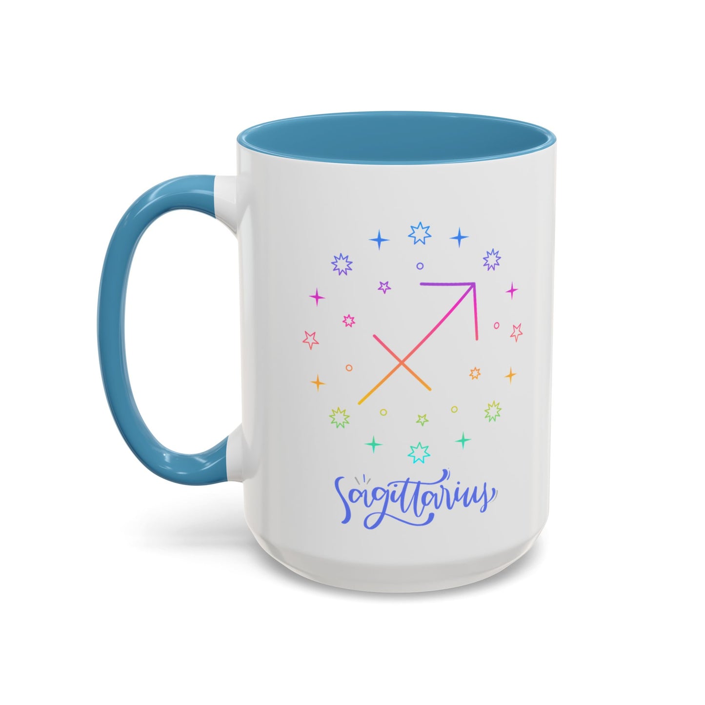 Colorful Sagittarius Coffee Mug, Zodiac Mug, Astrology Gift, Personalized Coffee Cup, Horoscope Mug, Unique Coffee Lover Gift