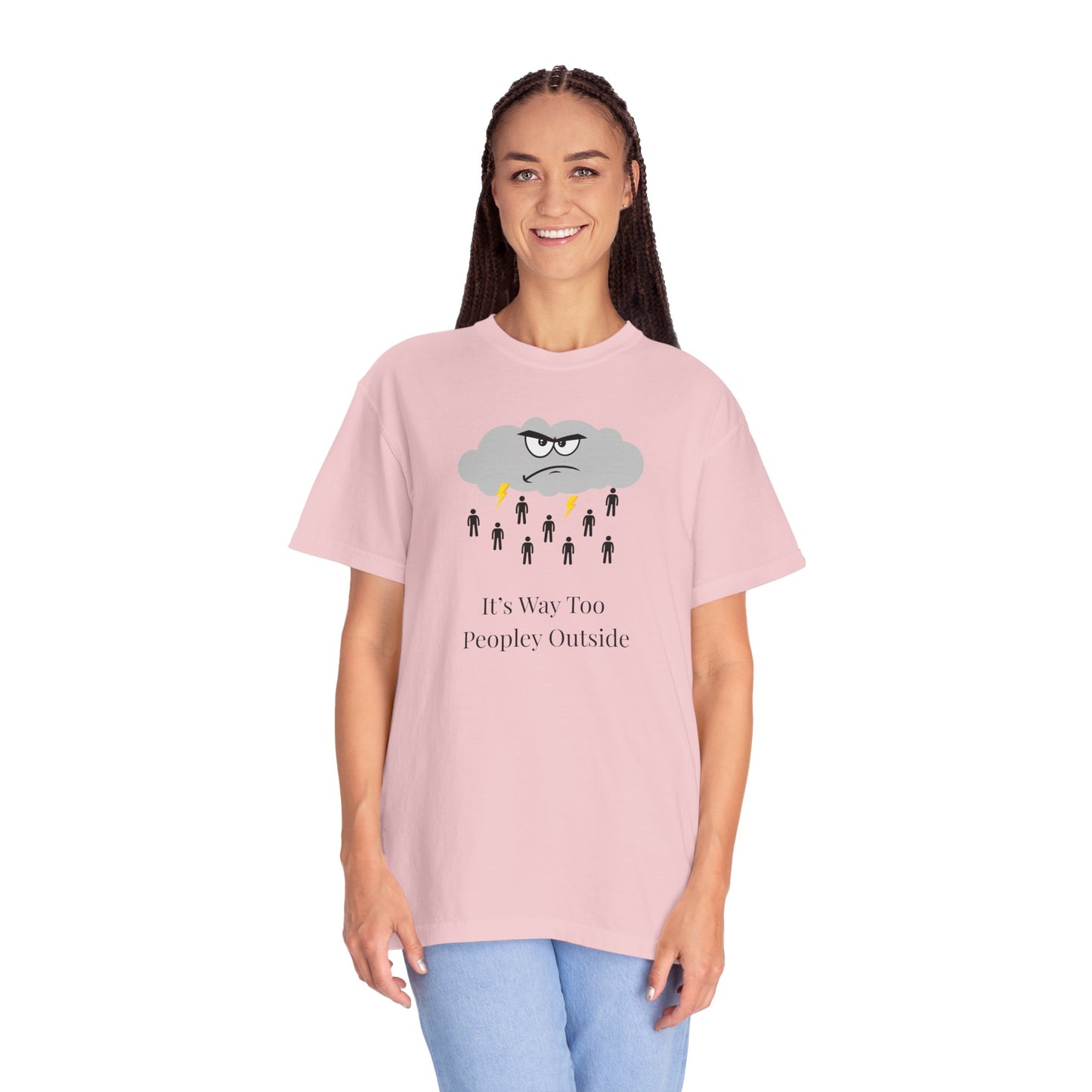 It’s Way Too Peopley Outside Unisex T-Shirt | Funny Introvert Graphic Tee