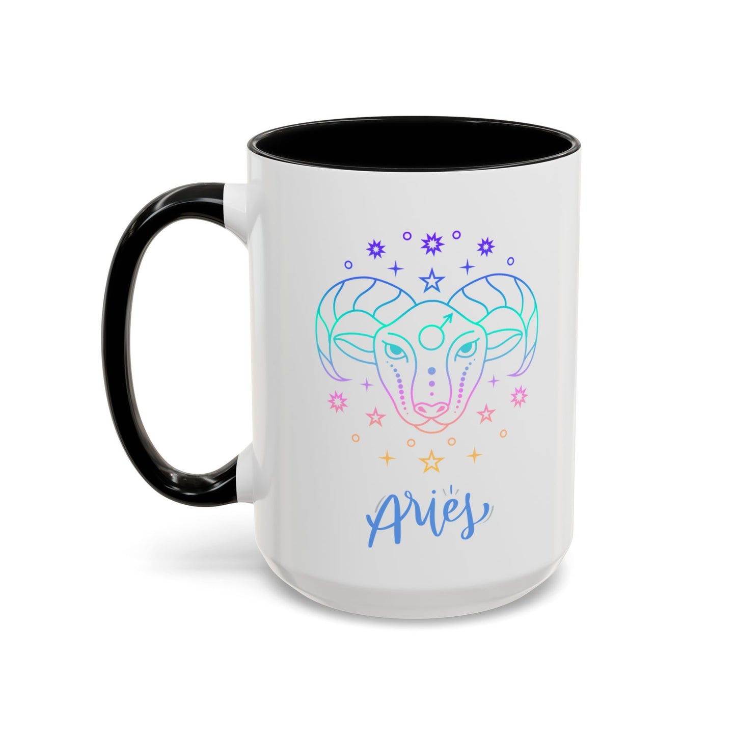 Aries Accent Coffee Mug - Astrology Gift, Zodiac Decor, Horoscope Lover, Perfect for Birthdays or Everyday Use