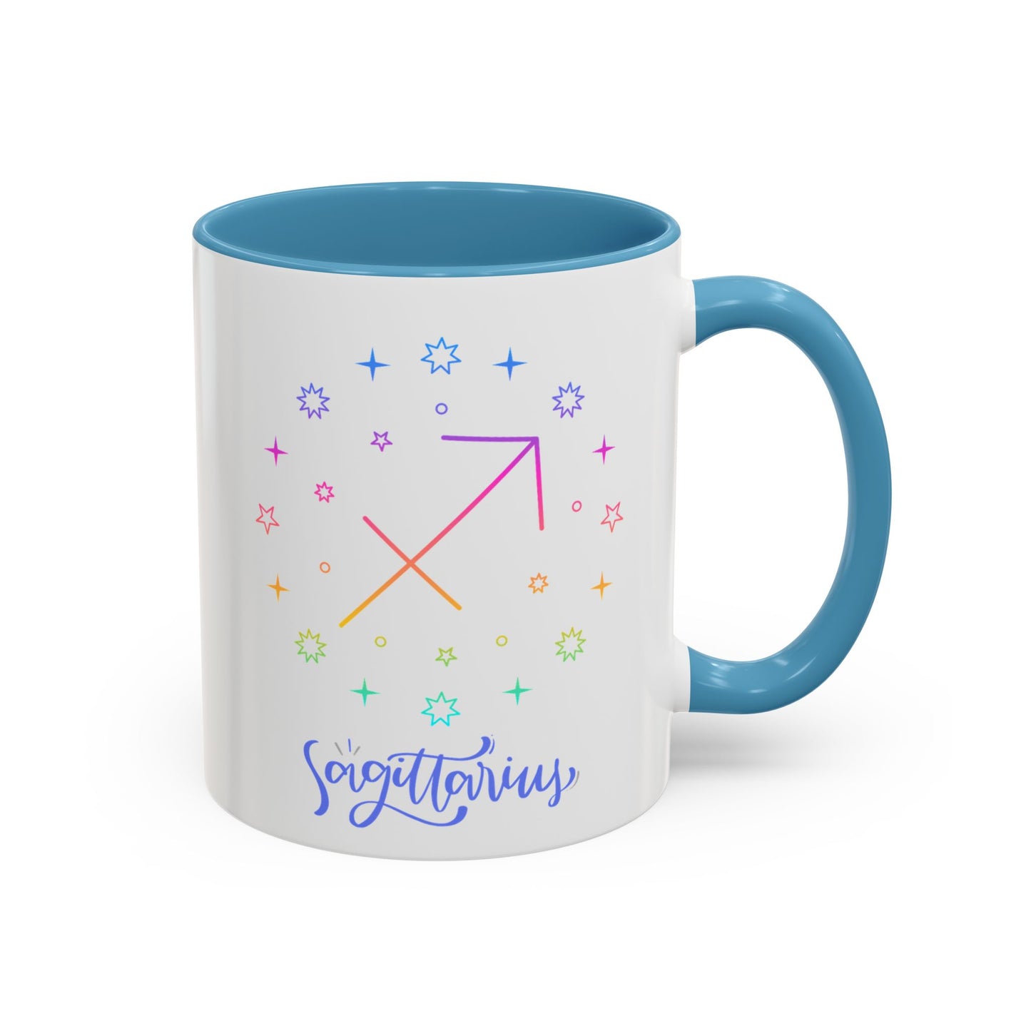 Colorful Sagittarius Coffee Mug, Zodiac Mug, Astrology Gift, Personalized Coffee Cup, Horoscope Mug, Unique Coffee Lover Gift