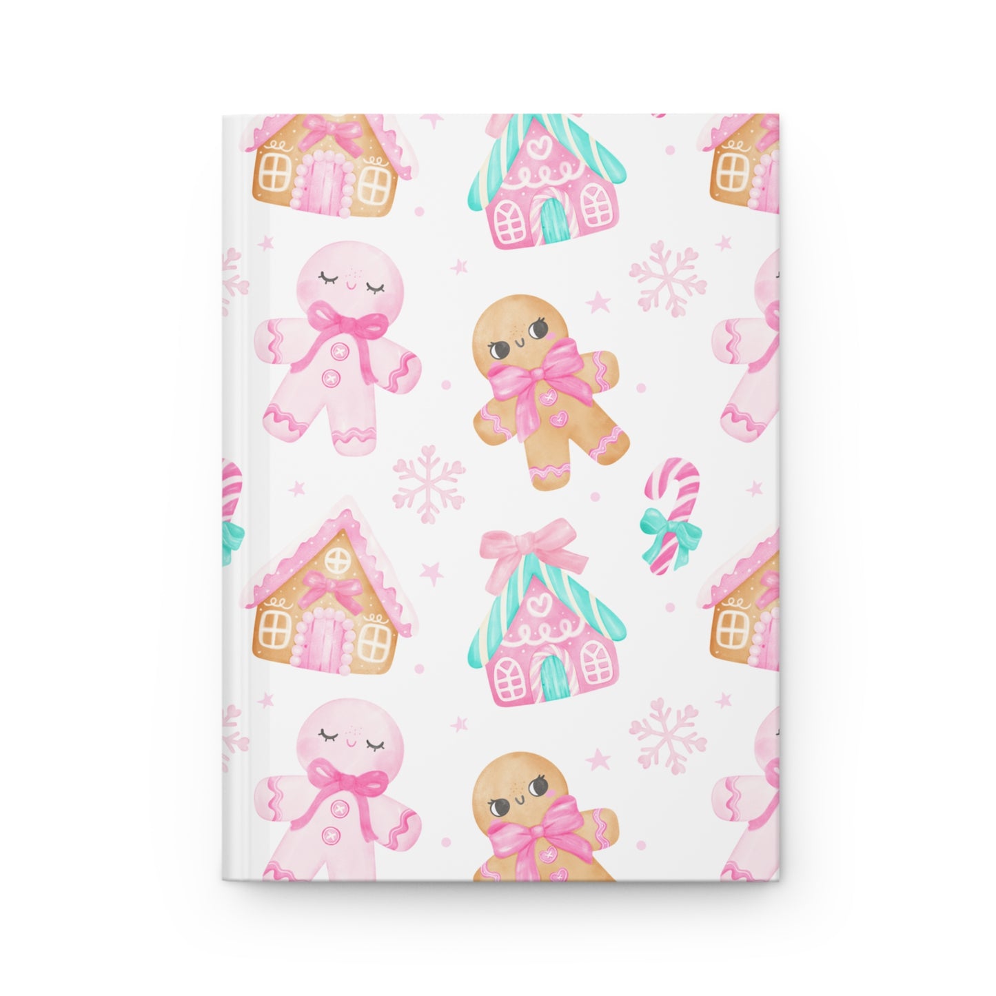 Pink Gingerbread Dream Journal - Cute Holiday Notebook, Christmas Gift, Personal Diary, Seasonal Writing, Festive Planner