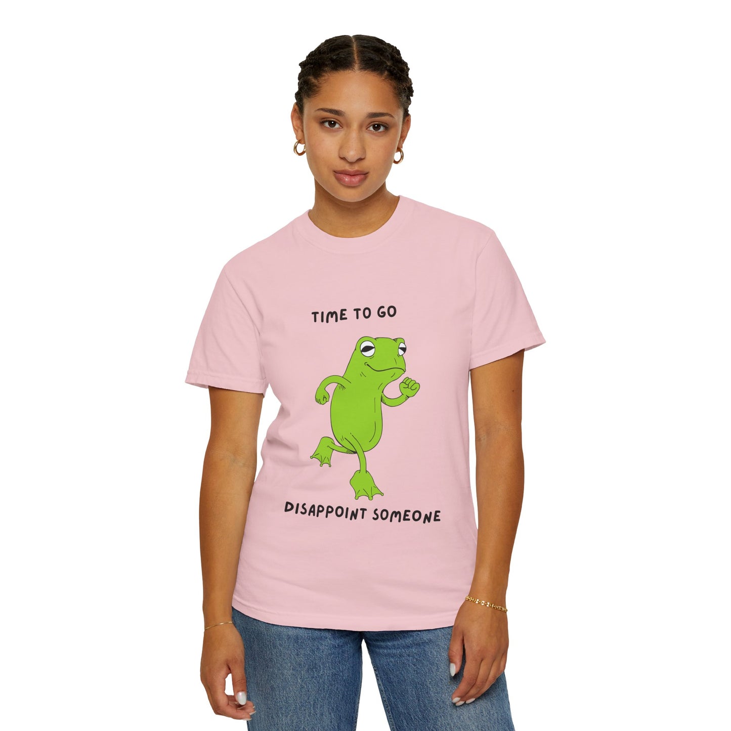 Fun Frog Graphic T-shirt, Quirky Unisex Tee, Catchy Quote Shirt, Gift for Friends, Casual Wear, Perfect for Birthdays