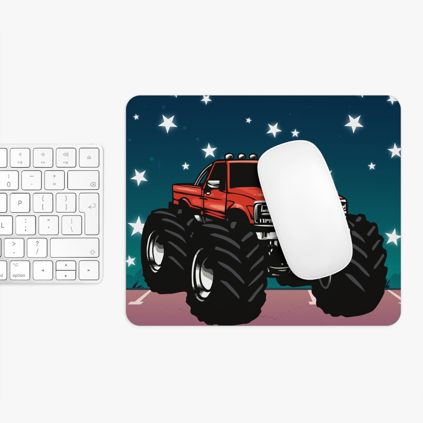 Monster Truck Mouse Pad, Unique Gift for Gamers, Desk Accessories, Boys Room Decor, Birthday Present