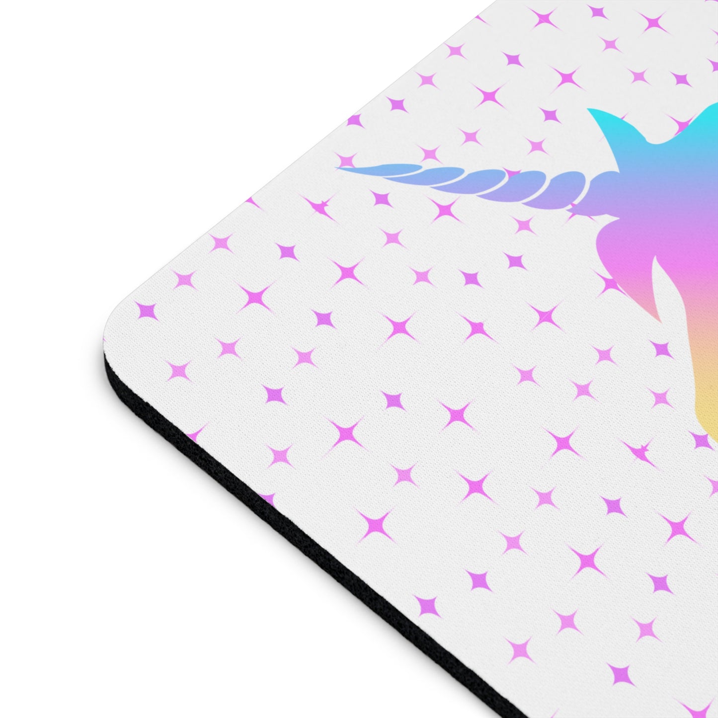 Rainbow Unicorn Mouse Pad, Cute Desk Mat, Office Gift, Gamer Gear, Fantasy Decor, Birthday Holiday Present, Magical Fantasy