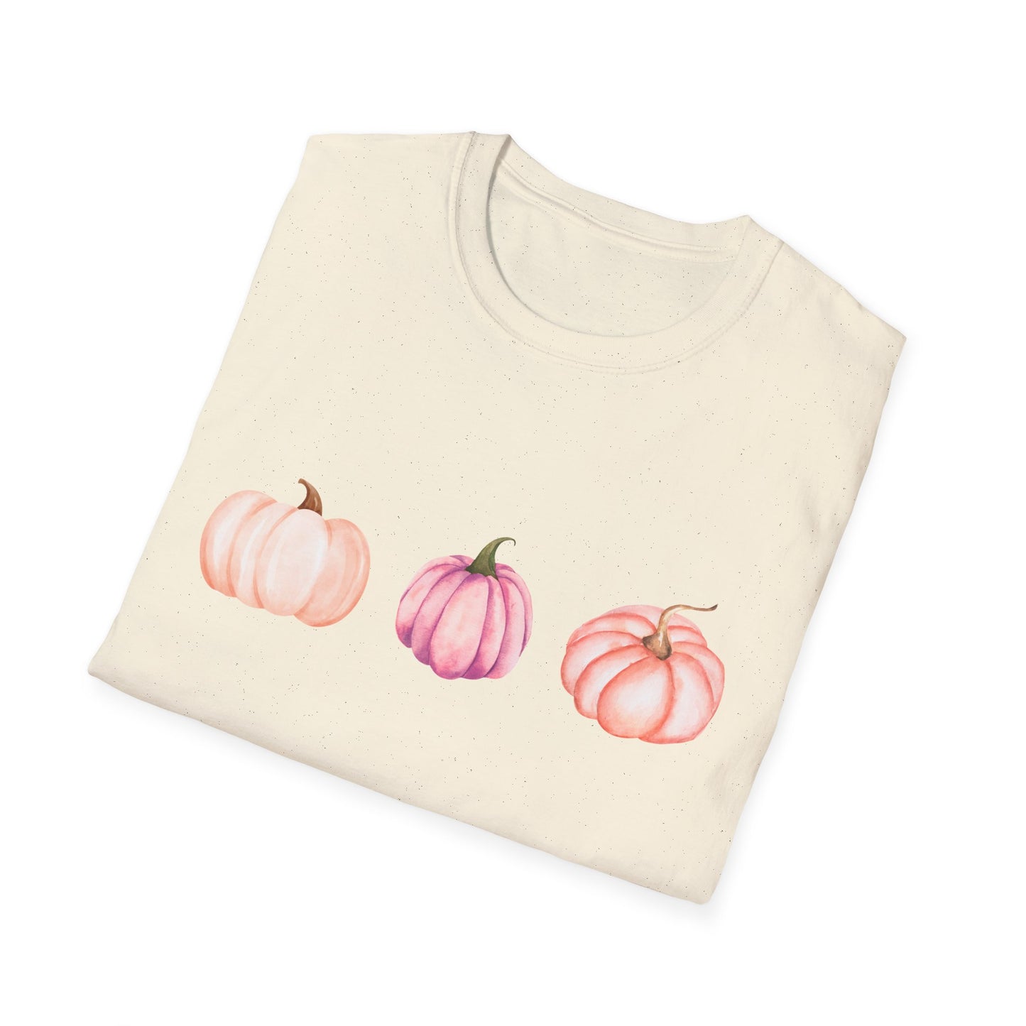Pastel Pumpkin Softstyle T-Shirt, Fall Fashion, Halloween Tee, Cozy Autumn Shirt, Casual Wear, Cute Graphic Tee