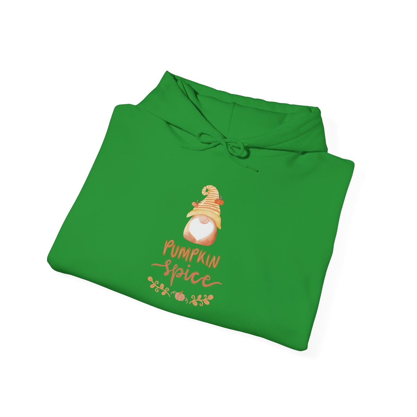 Pumpkin Spice Hoodie with Fall Gnome, Cozy Autumn Unisex Sweatshirt, Thanksgiving Hoodie, Cute Fall Gift Idea