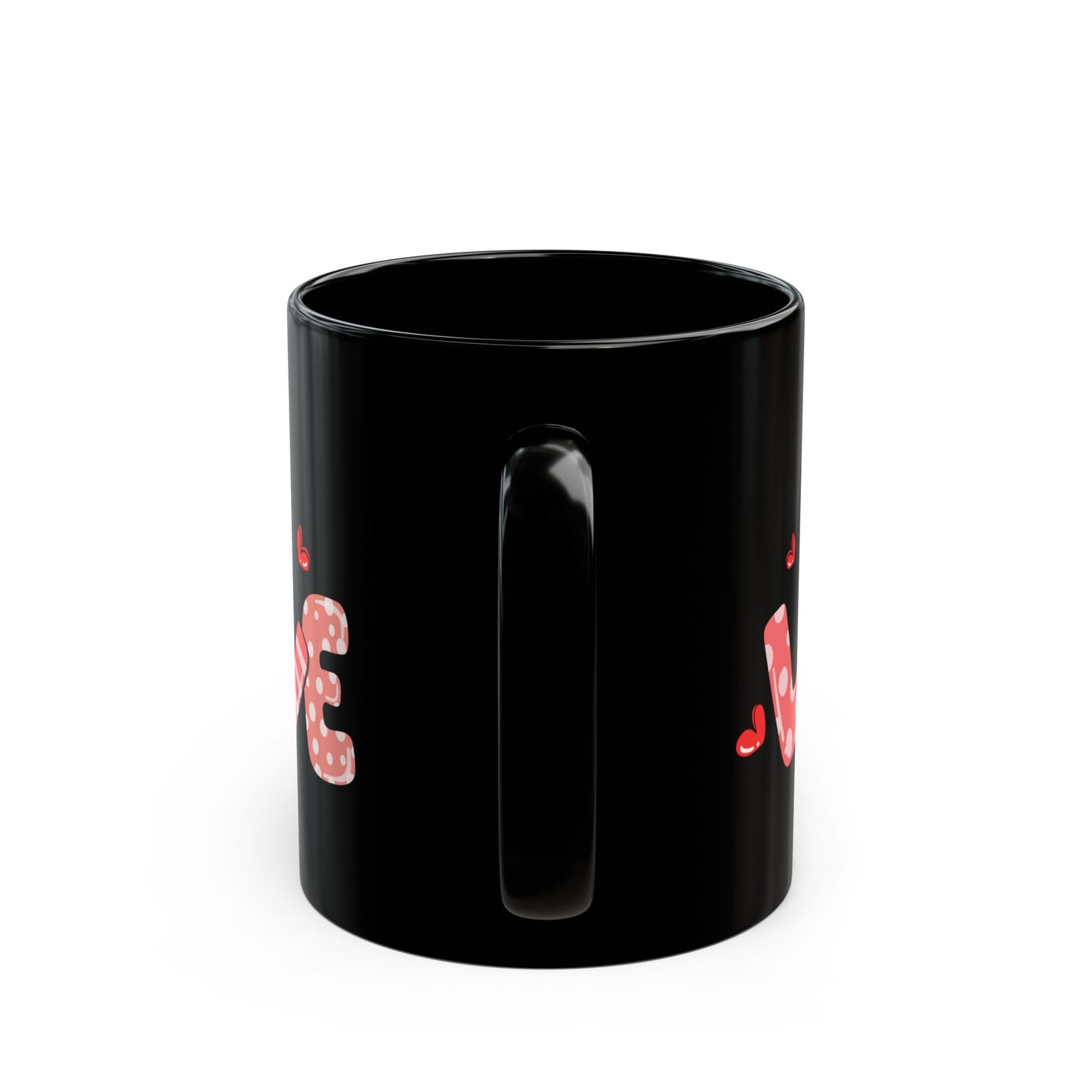 Black Valentine Gnome Mug, Red Heart Love Mug, Cute Gnome Coffee Cup, Romantic Gift for Her or Him, Valentine's Day Drinkware