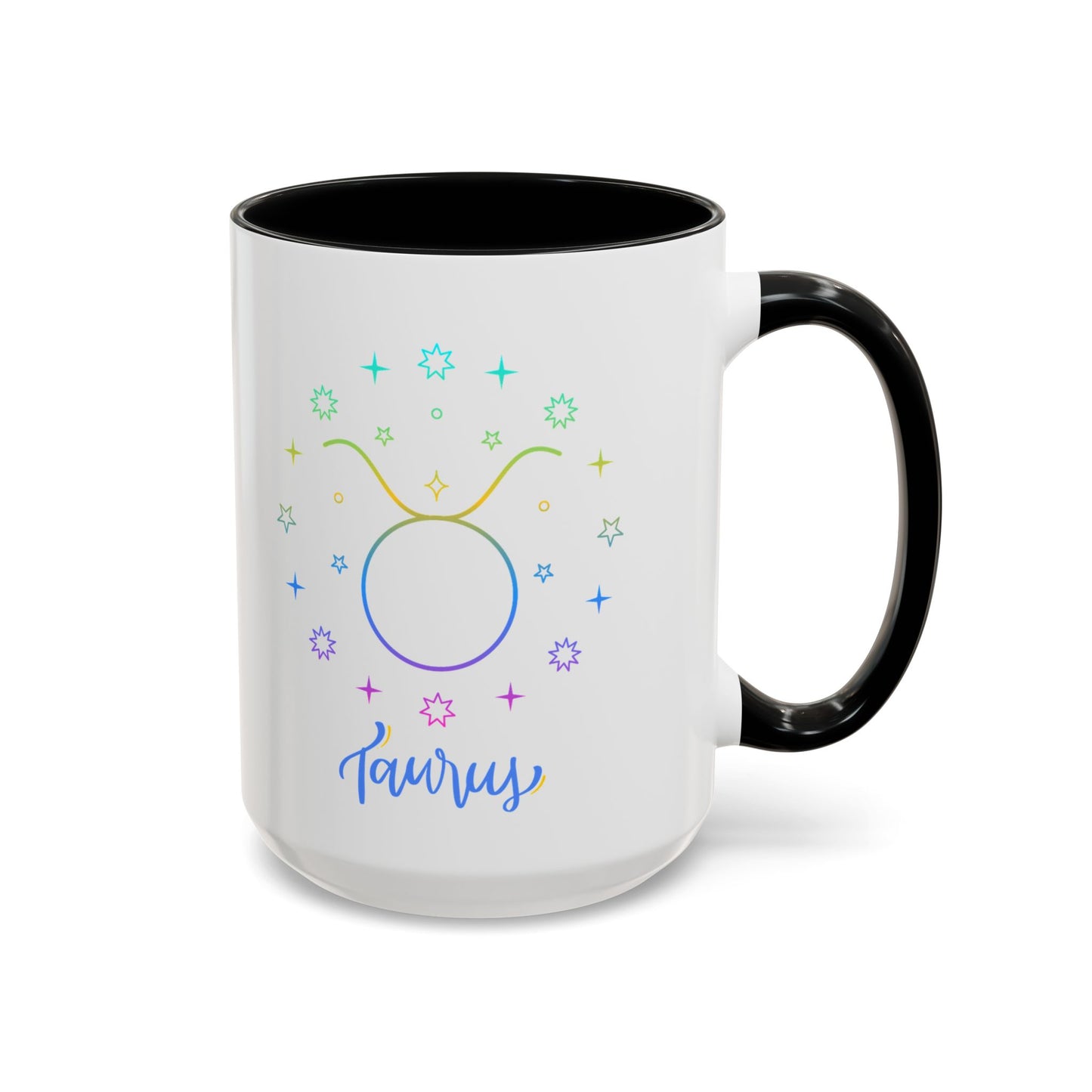 Colorful Taurus Accent Coffee Mug | Zodiac Gift for Astrology Lovers, Unique Personalized Birthday Mug, Paper Gift