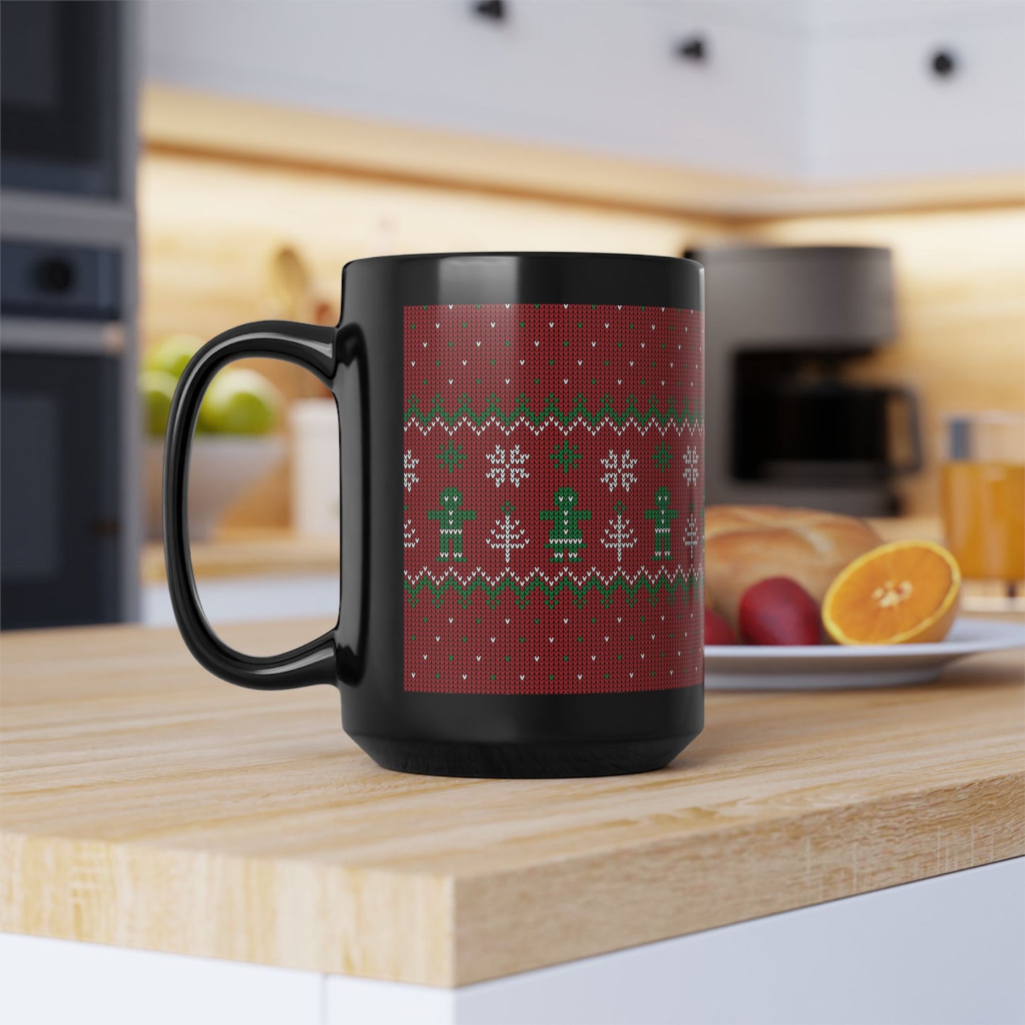 Festive Holiday Mug, Cozy Winter Drinkware, Christmas Gift, Cute Hot Cocoa Cup, Seasonal Coffee Mug