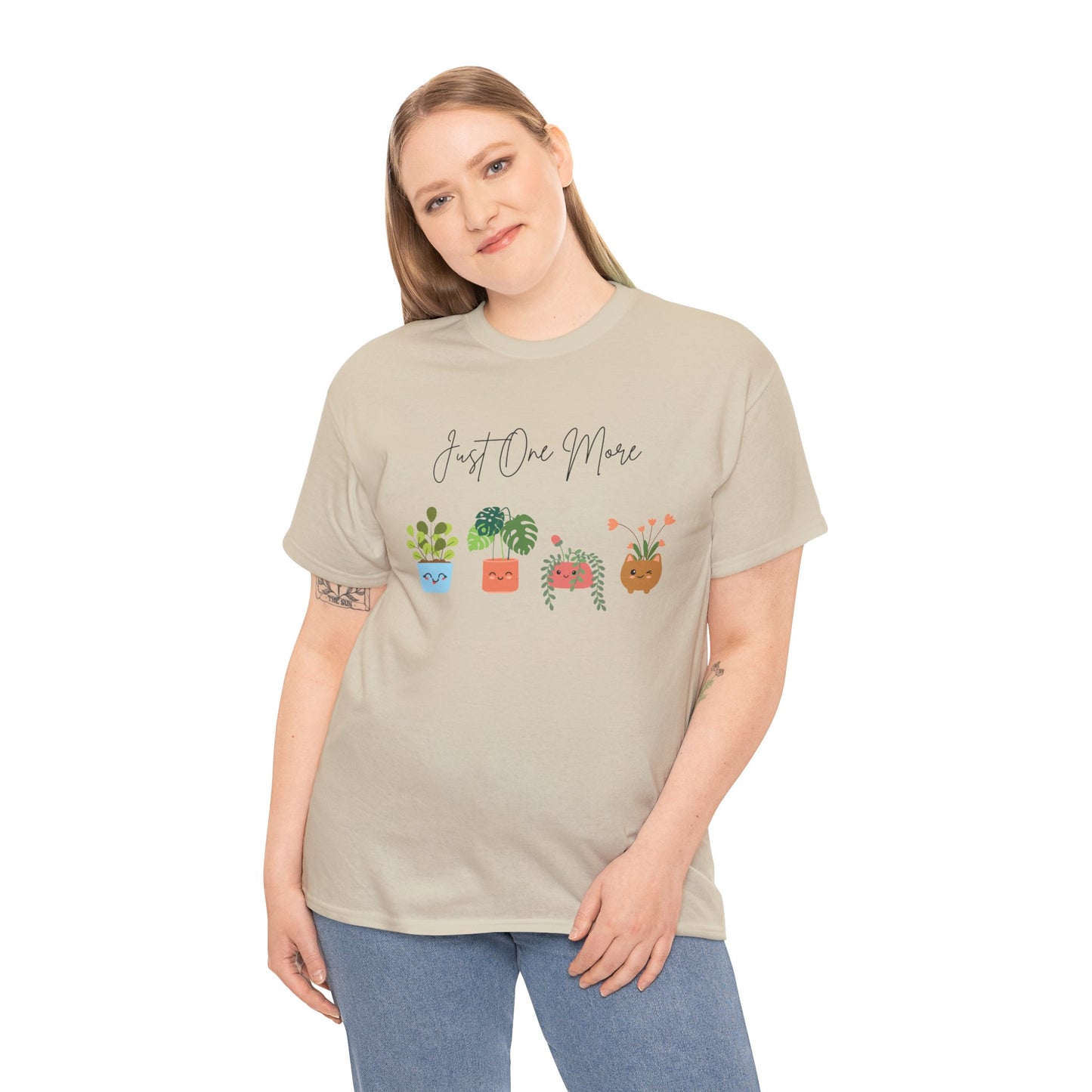 Plant Lover T-Shirt, Just One More Plant Tee, Cute Gardening Gift, Eco-Friendly Apparel, Unisex Cotton Tee, Plant Mom Merch