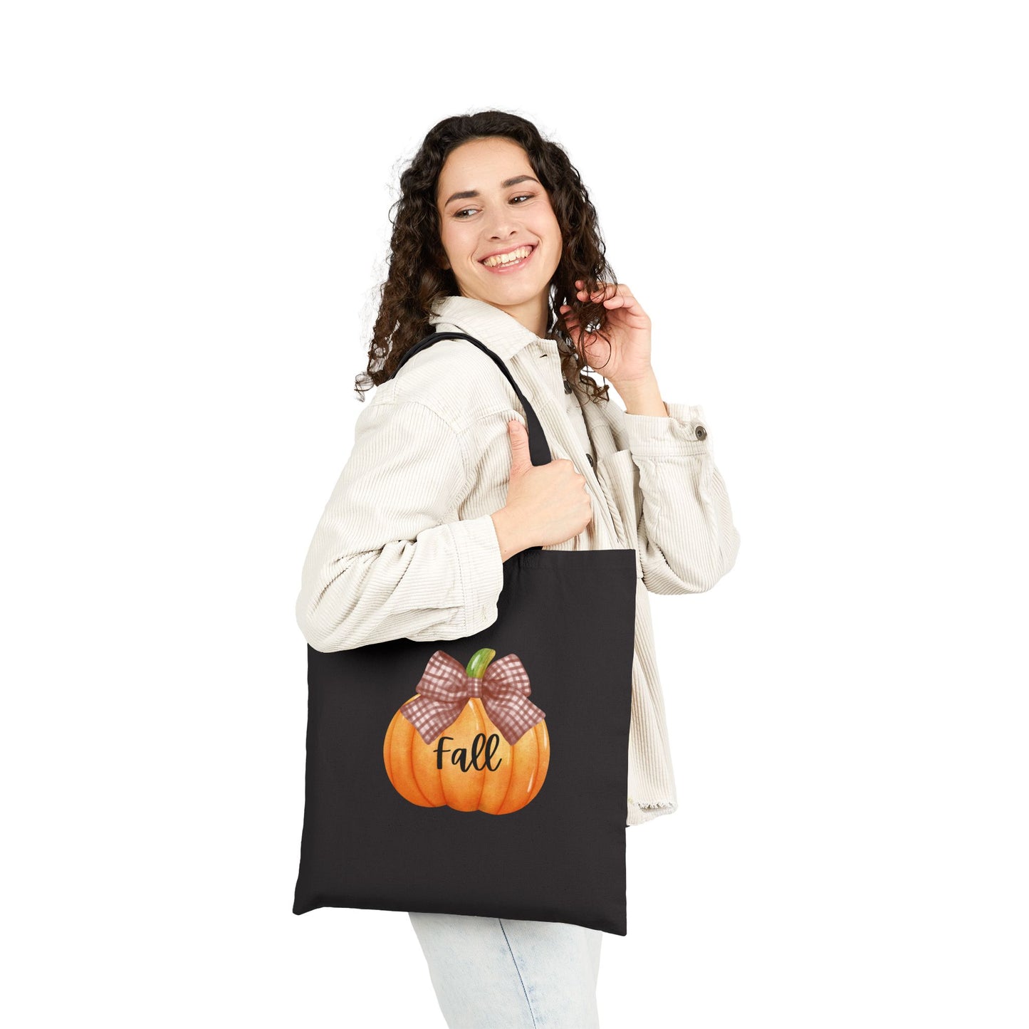 Autumn Pumpkin Tote Bag | Fall Harvest Bag, Cotton Reusable Tote, Holiday Shopping Bag, Eco-Friendly Gift, Seasonal