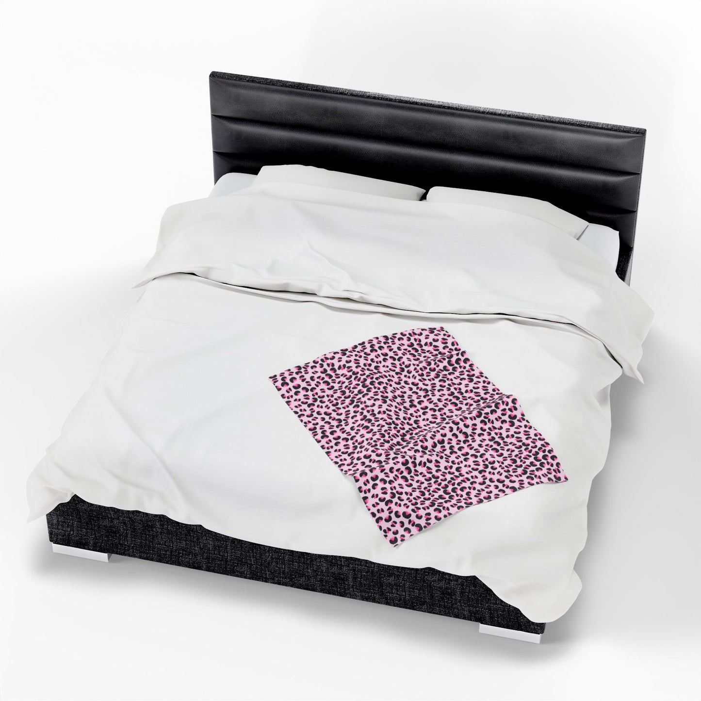 Pink Leopard Print Plush Blanket | Cozy Throw for Home, Perfect Gift for Kids, Living Room Decor