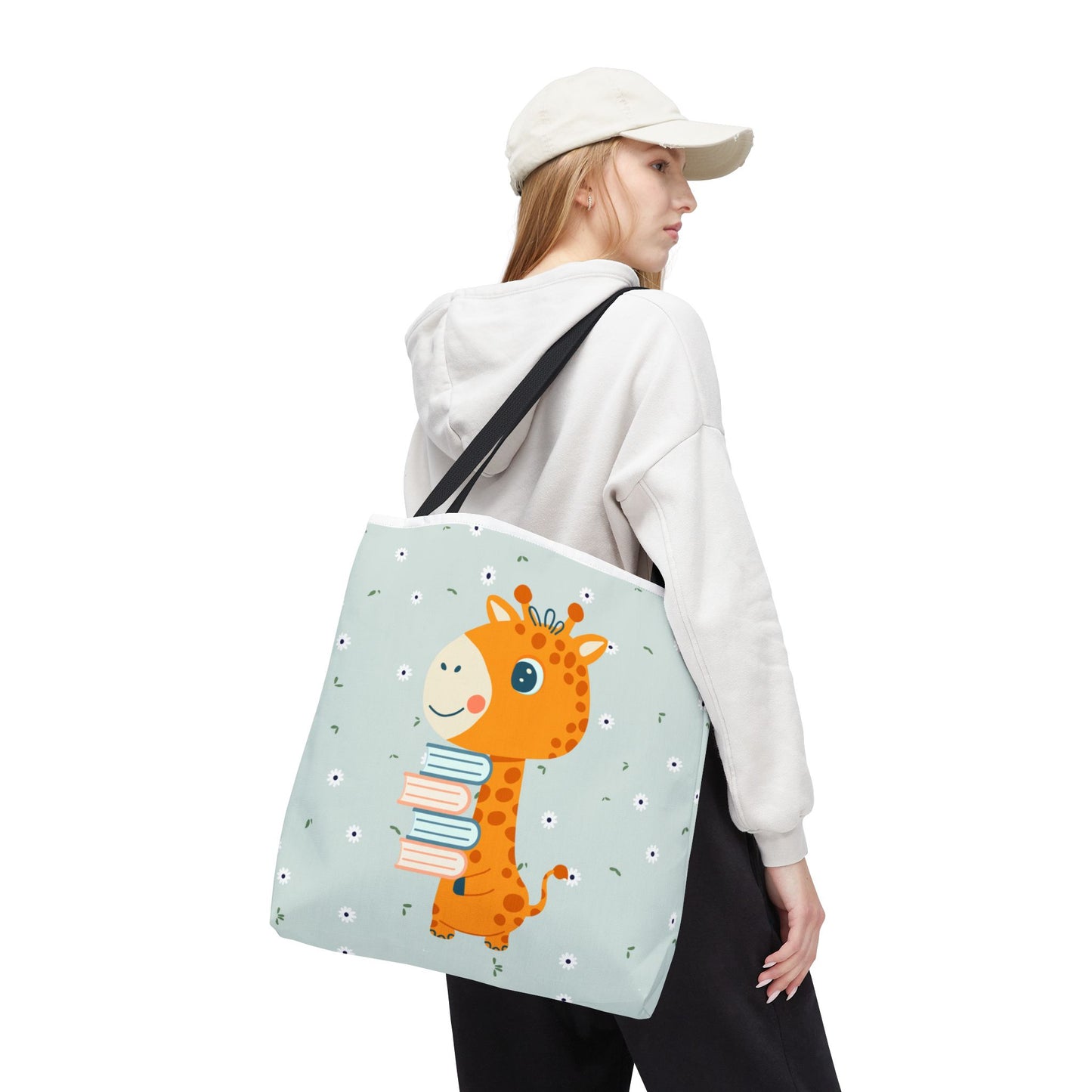 Cute Giraffe Book Lover Tote Bag – Kids & Adults Gift