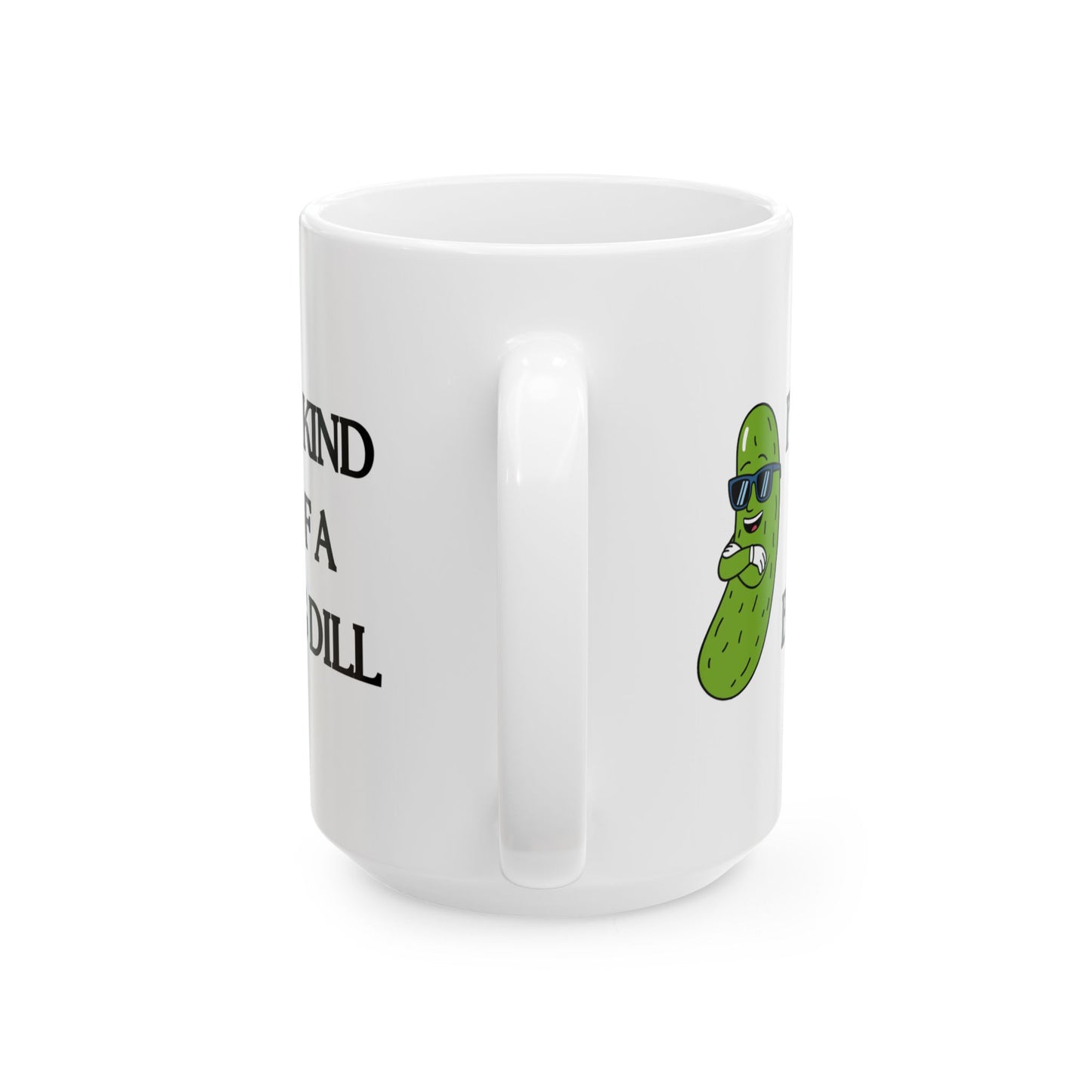 Funny Pickle Mug, Quirky Ceramic Cup, Gift for Friends, Coffee Lover's Humor, Kitchen Decor, Unique Present for Any Occasion