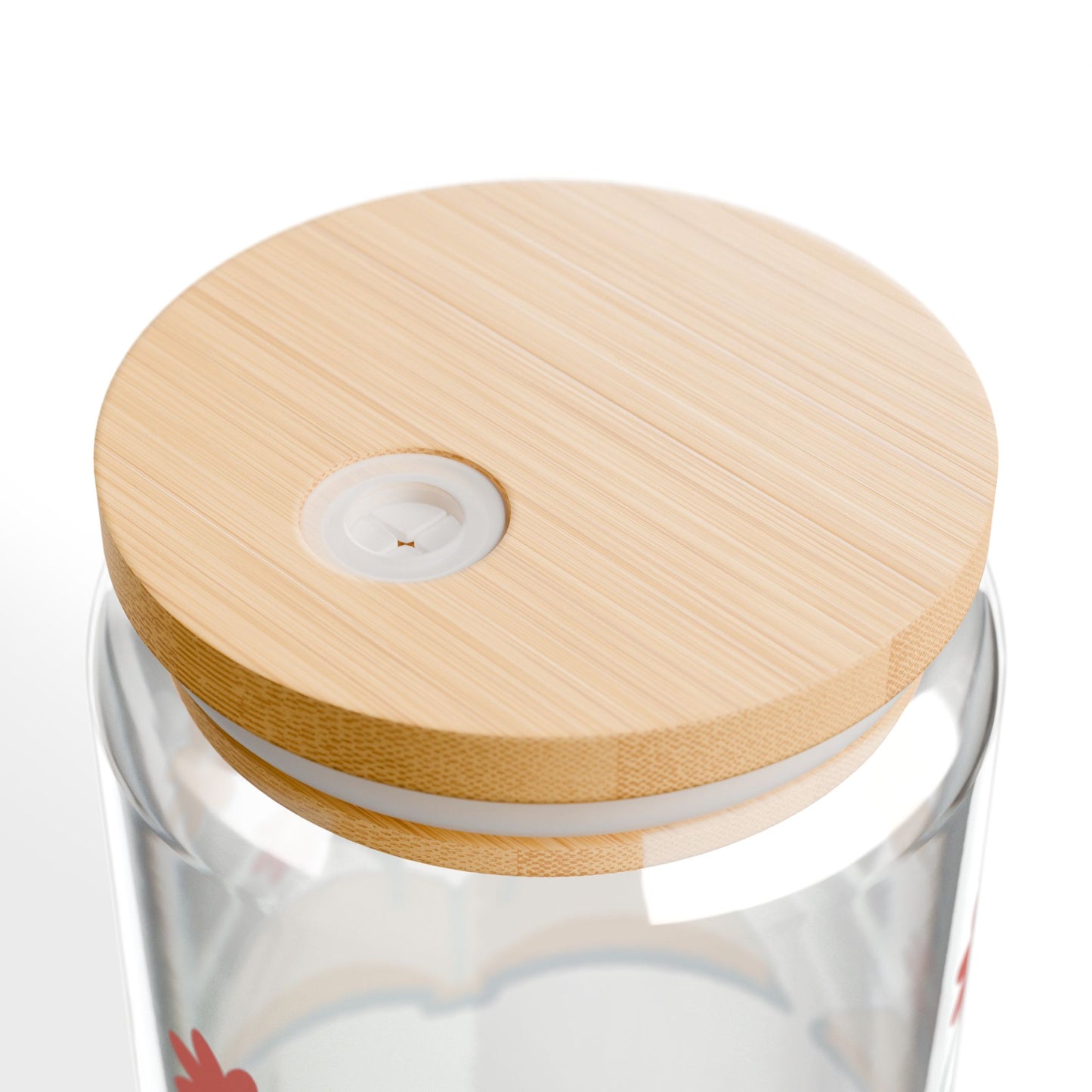 Floral Book Glass, 16oz Book Lover Sipper Cup with Bamboo Lid & Straw, Aesthetic Reading Gift, Cozy Iced Coffee Glass for Readers