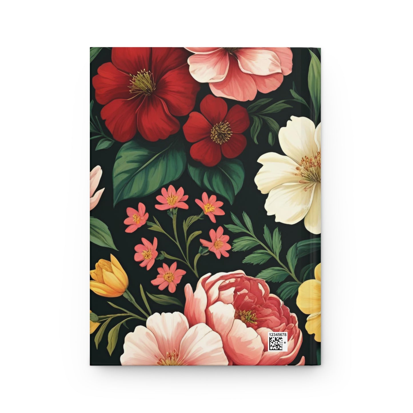 Floral Hardcover Journal - Inspirational Notebook for Writers, Diary, Daily Planner, Gift for Her, Nature Lover, Floral Decor
