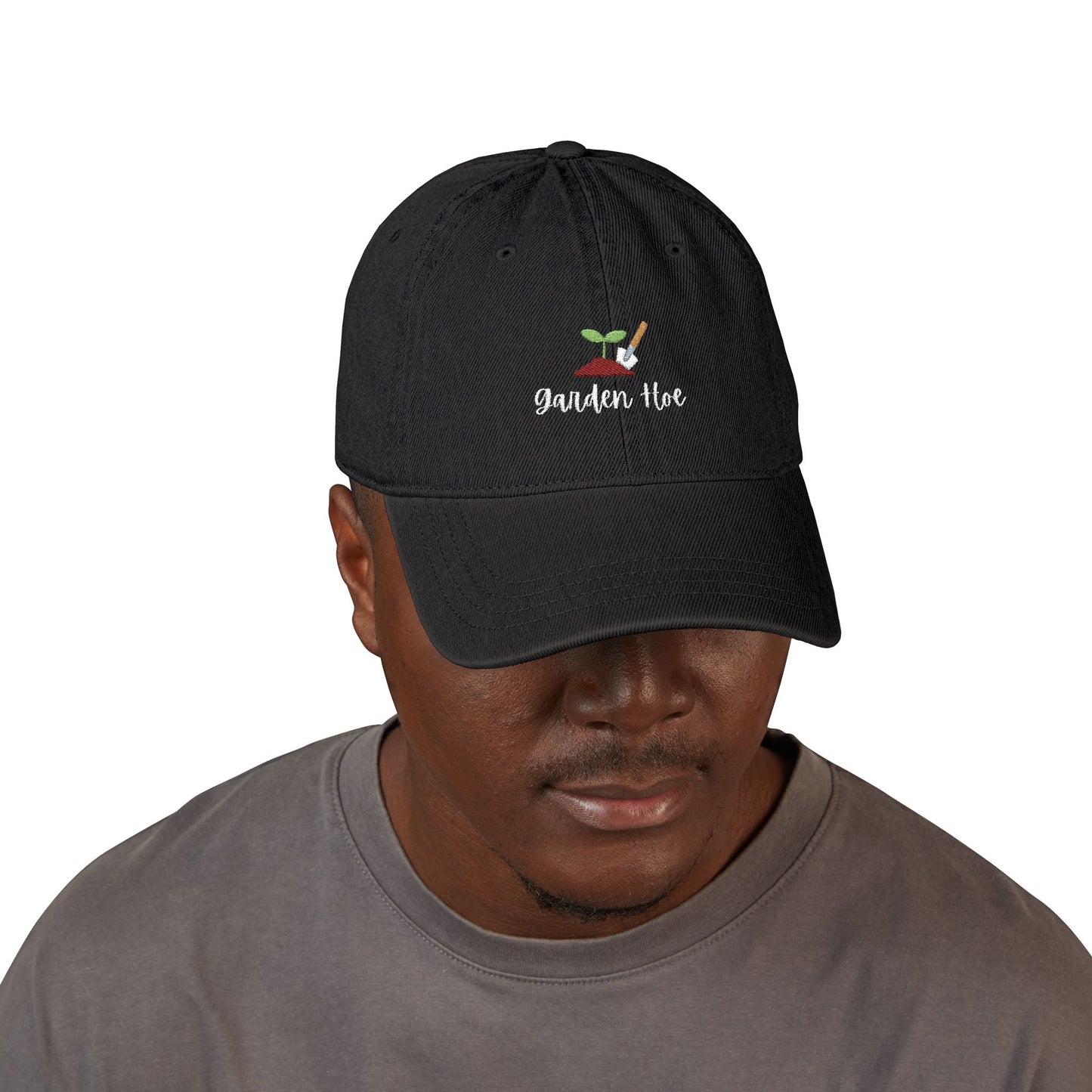 Garden Hoe Embroidered Denim Hat | Perfect Gift for Gardeners, Outdoor Lovers, Eco-Friendly Fashion, Gardening Hat, Spring Outfit