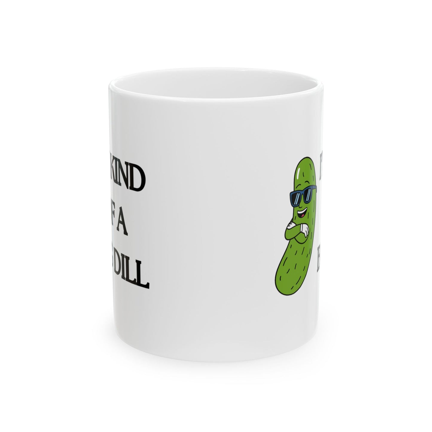 Funny Pickle Mug, Quirky Ceramic Cup, Gift for Friends, Coffee Lover's Humor, Kitchen Decor, Unique Present for Any Occasion