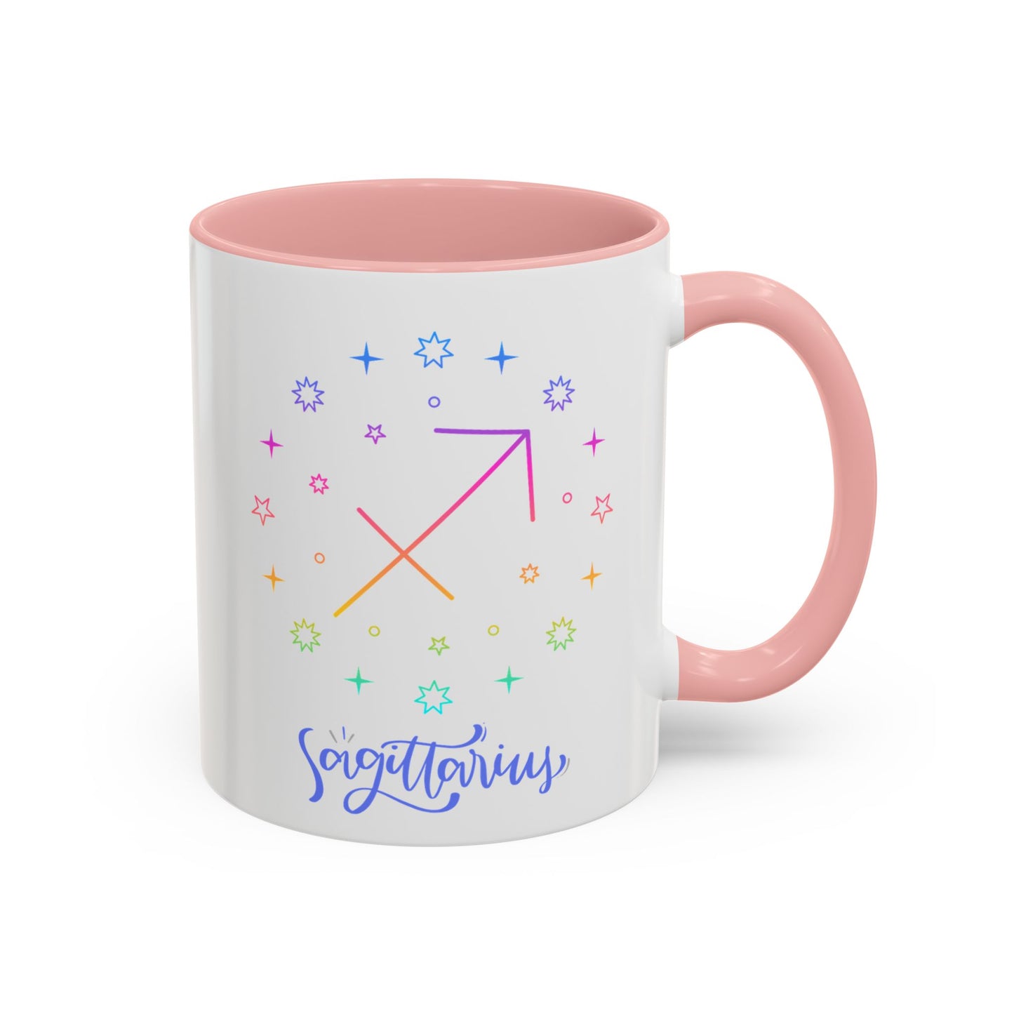 Colorful Sagittarius Coffee Mug, Zodiac Mug, Astrology Gift, Personalized Coffee Cup, Horoscope Mug, Unique Coffee Lover Gift