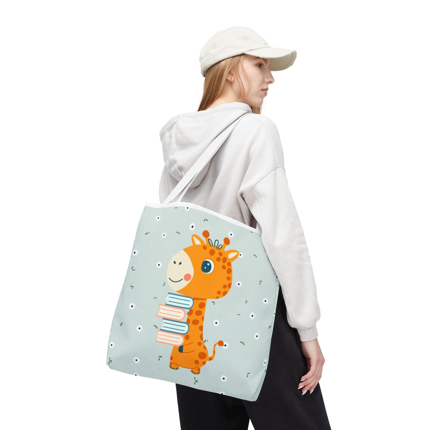 Cute Giraffe Book Lover Tote Bag – Kids & Adults Gift