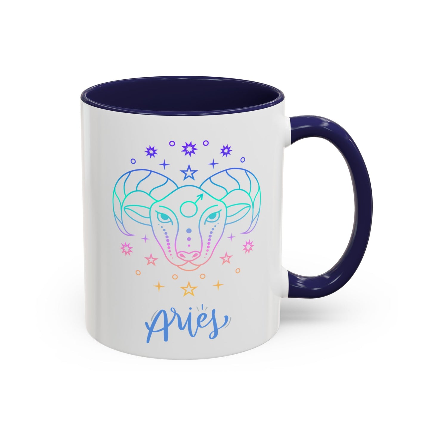 Aries Accent Coffee Mug - Astrology Gift, Zodiac Decor, Horoscope Lover, Perfect for Birthdays or Everyday Use