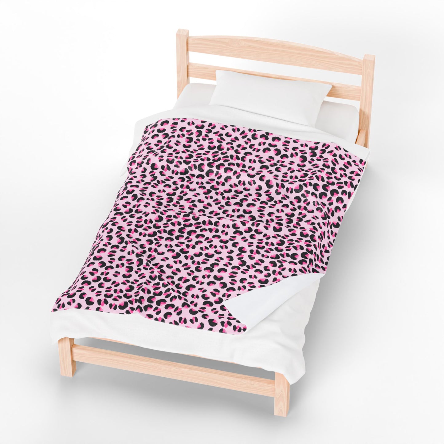 Pink Leopard Print Plush Blanket | Cozy Throw for Home, Perfect Gift for Kids, Living Room Decor