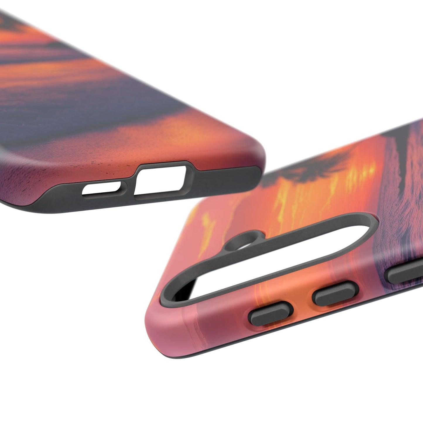 Palm Beach Sunset Design, Beach Lovers Gift, Relaxing Phone Cover, Tropical Hard Case, Protective Shell, Summer Vibes