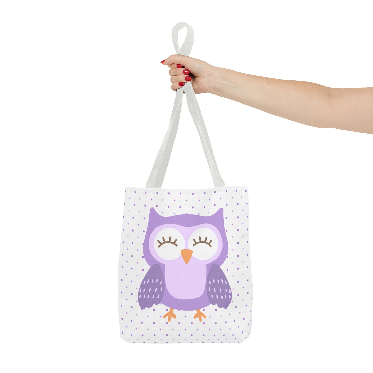 Purple Owl Tote Bag, Adorable Owl Design, Eco-Friendly Shopping Bag, Animal Lover Accessory, Fun Summer Tote