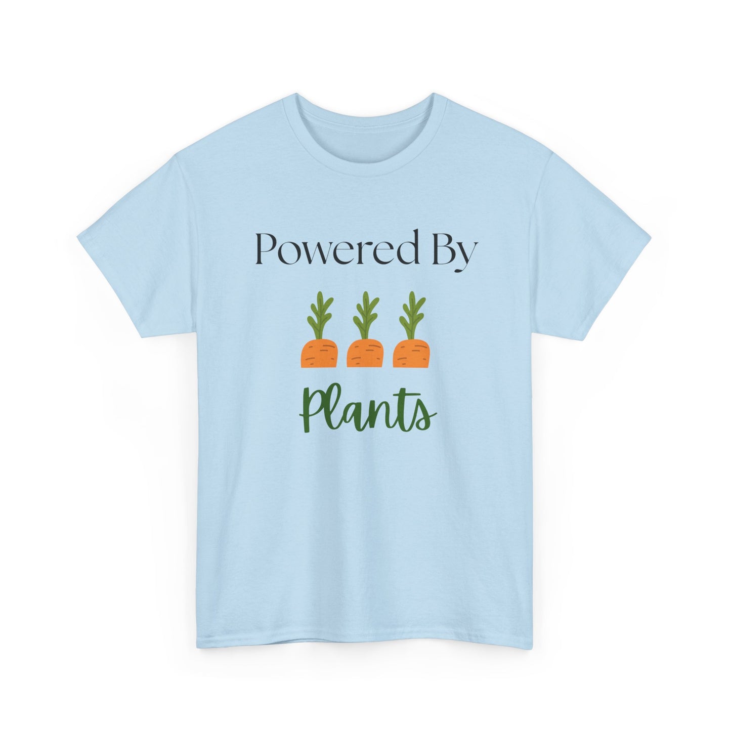 Powered By Plants Unisex Tee - Perfect for Vegans, Eco-Friendly Gifts, Organic Enthusiasts, Gardener, Everyday Wear