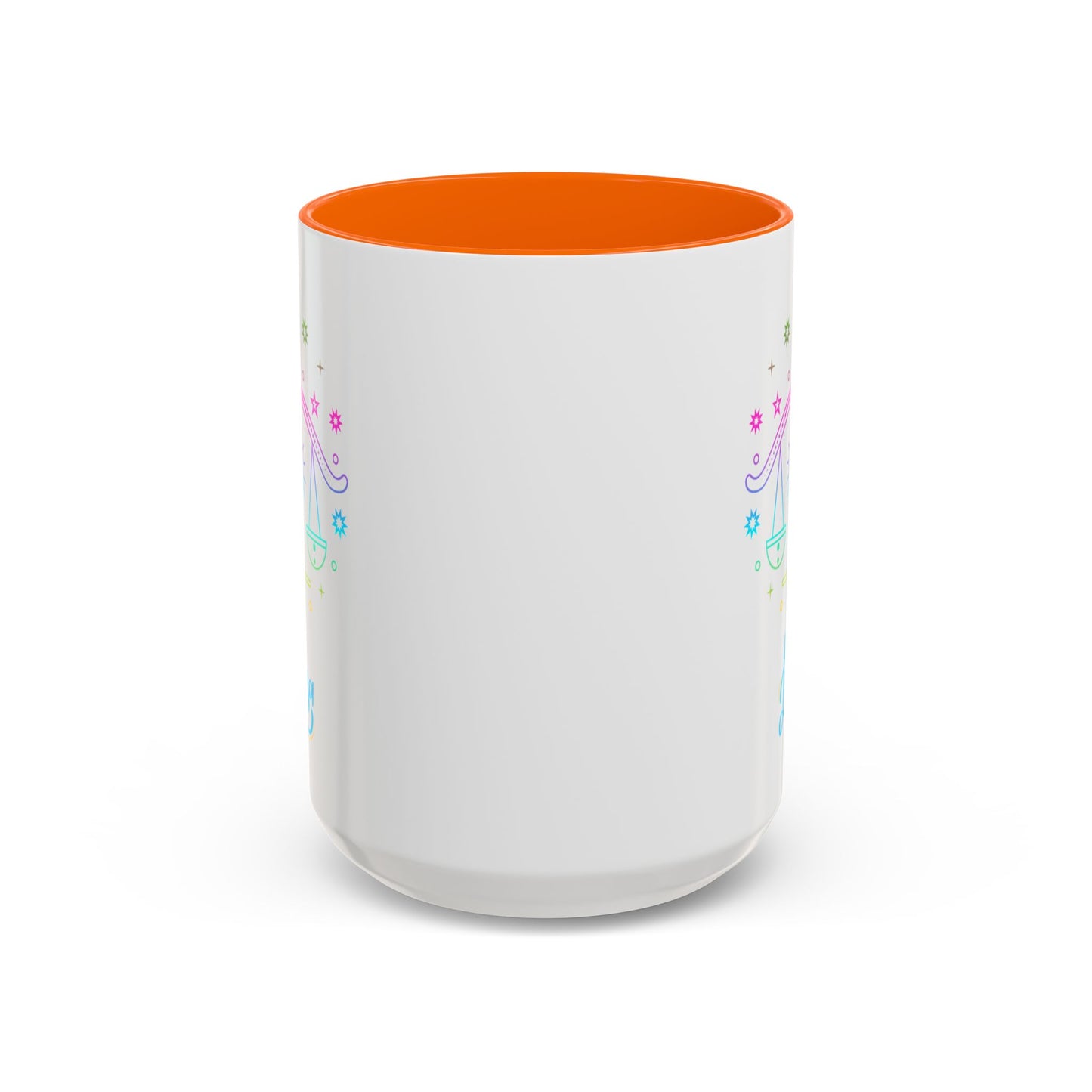 Libra Zodiac Accent Coffee Mug - Colorful Astrology Cup, Astrology Gift, Horoscope Mug, Personalized Coffee Cup, Birthday Gift